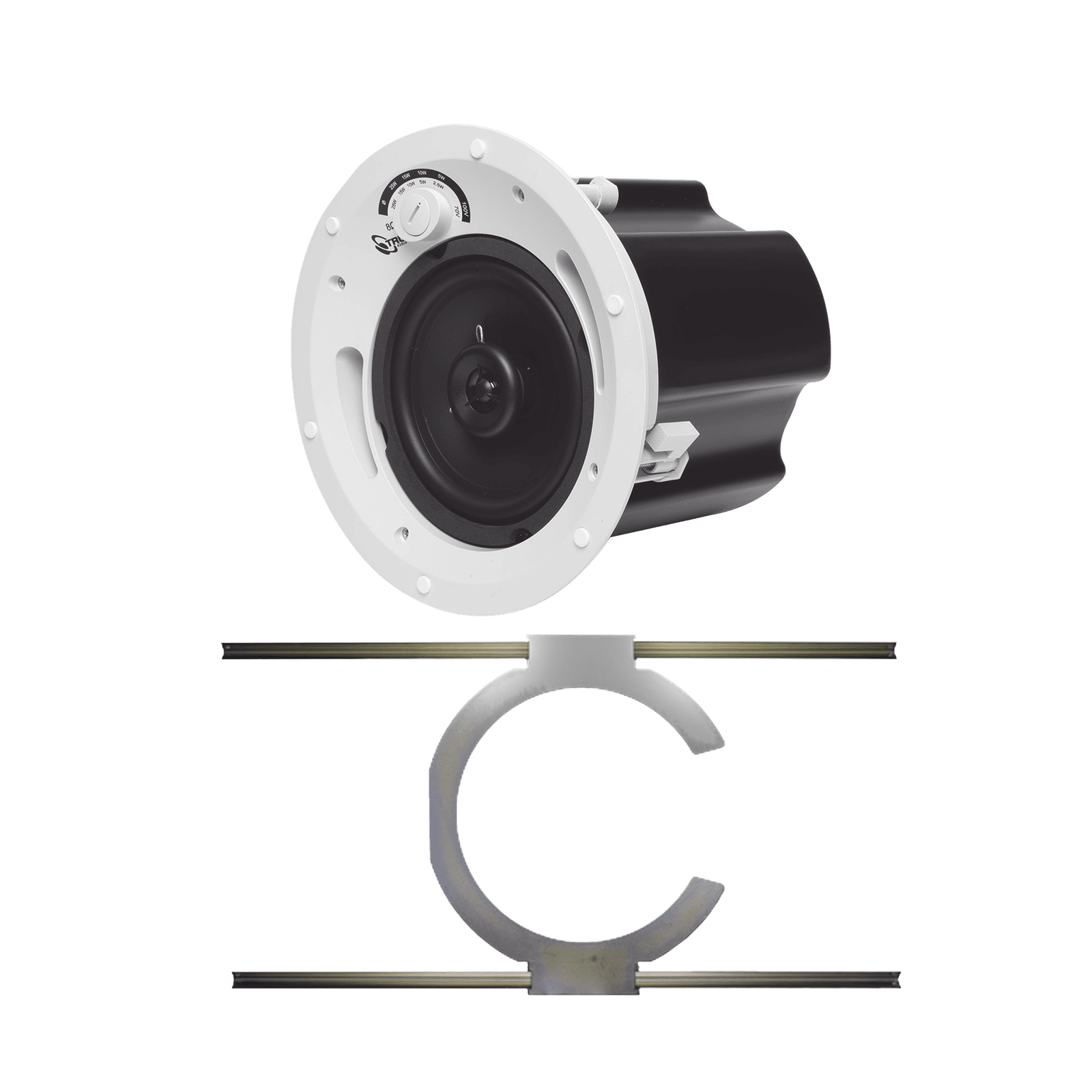 KIT de Bocina de Techo TruAudio de 6.5in CL70V6UL con Soporte de Acero Rígido para Techos Suspendidos CL70V6UL/S - TRUAUDIO