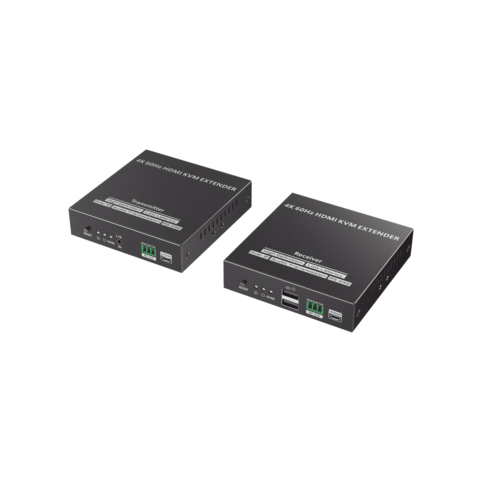 Kit Extensor KVM (HDMI y USB) hasta 120 metros | Transmite el Video y Controla tu DVR vía USB a distancia | Soporta resolución 4K @60Hz | Cat 6, 6a y 7 | Salida Loop en el Tx para visualización local TT582KVM - EPCOM TITANIUM