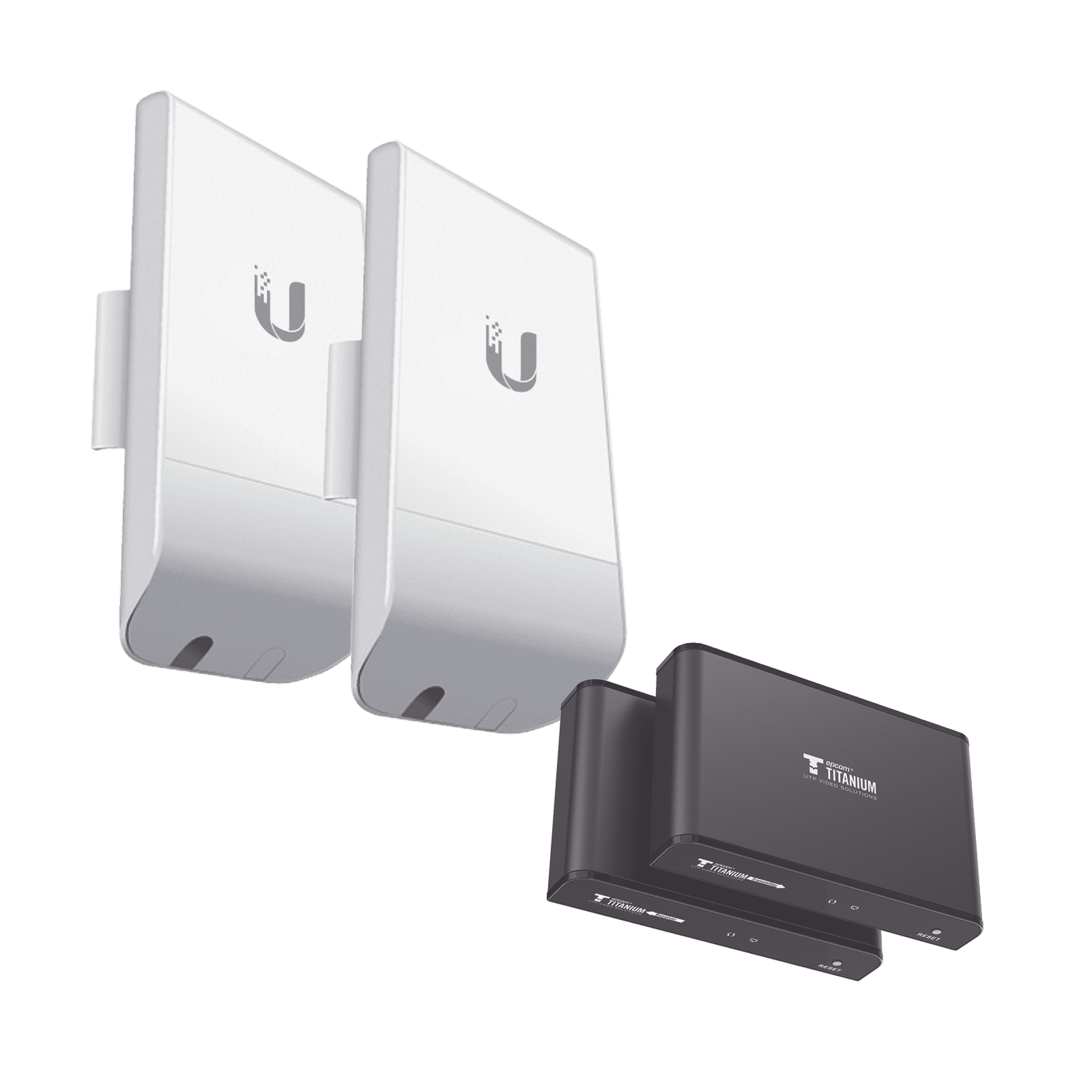Kit de Enlaces de Video por HDMI Inalámbrico / Distancias  / Soporta Resolución hasta 1080p (Full HD) LOCOM2-TT383PR04 - EPCOM TITANIUM