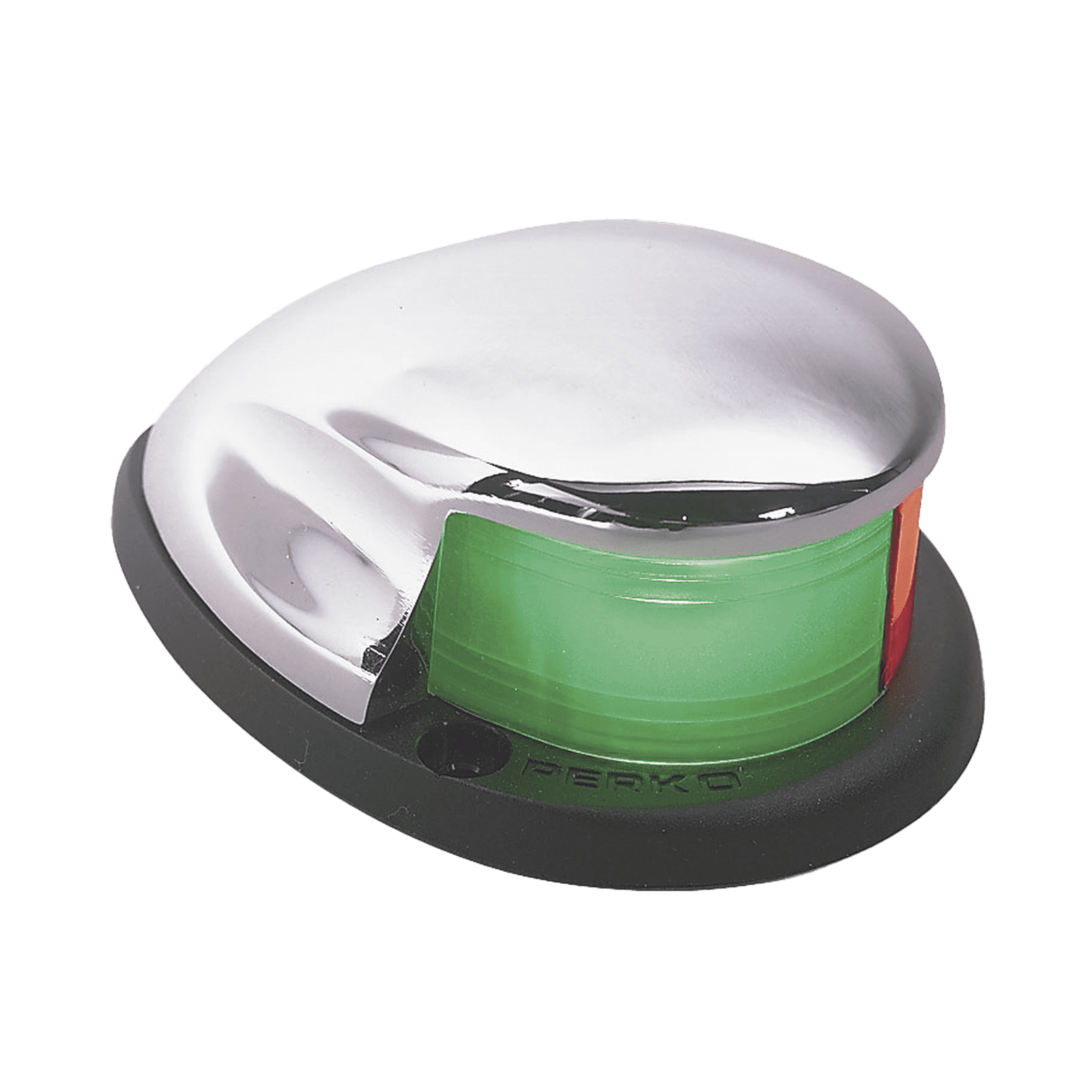 Luz Bi-Color de Montaje Horizontal con Carcasa Cromada para Embarcaciones a Motor Menores de 20 Metros 0227-DP0-CHR - PERKO