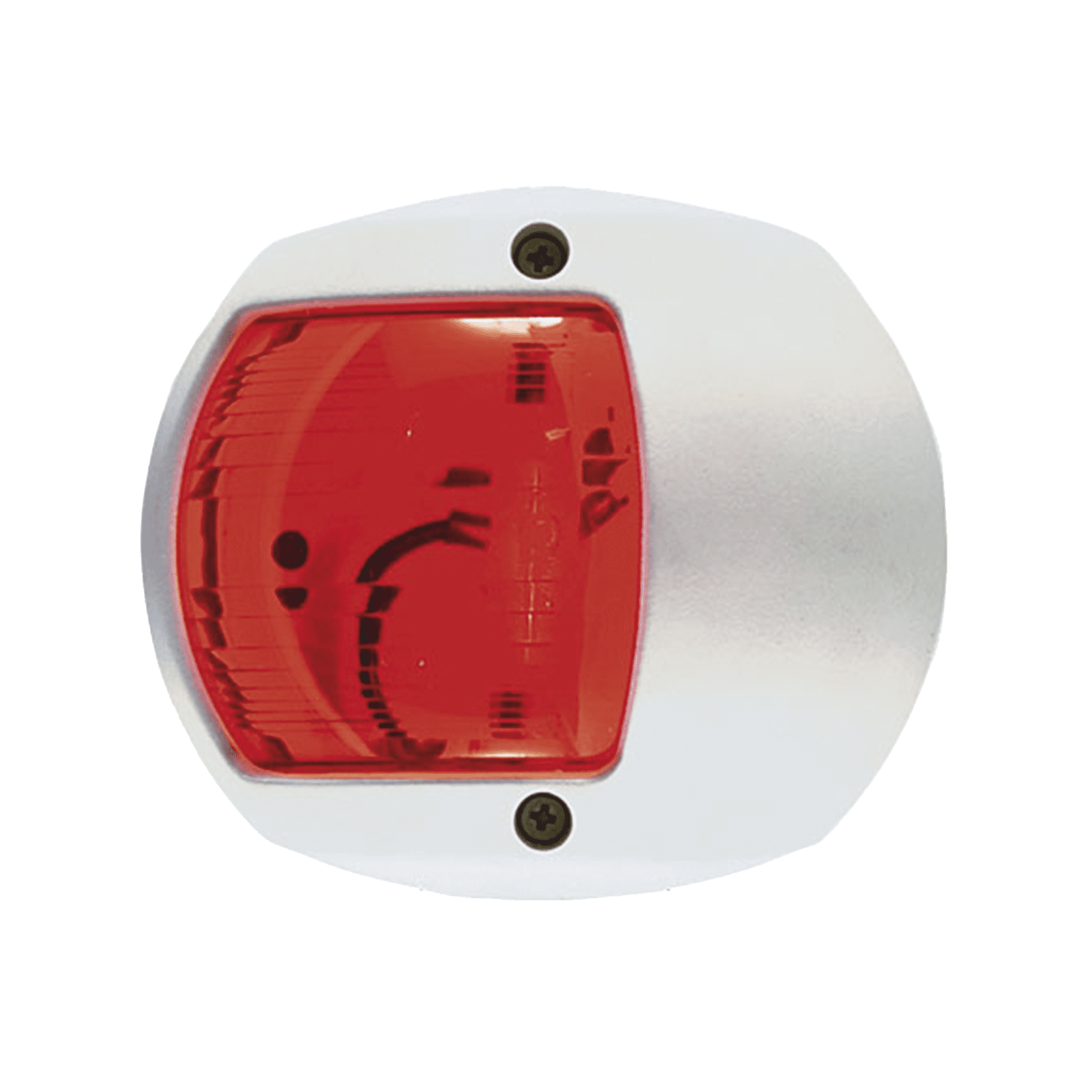 Luz Lateral de Navegación en Color Rojo con Carcasa Blanca para Embarcaciones a Vela o a Motor de Menos de 20 Metros 0170-WP0-12V - PERKO