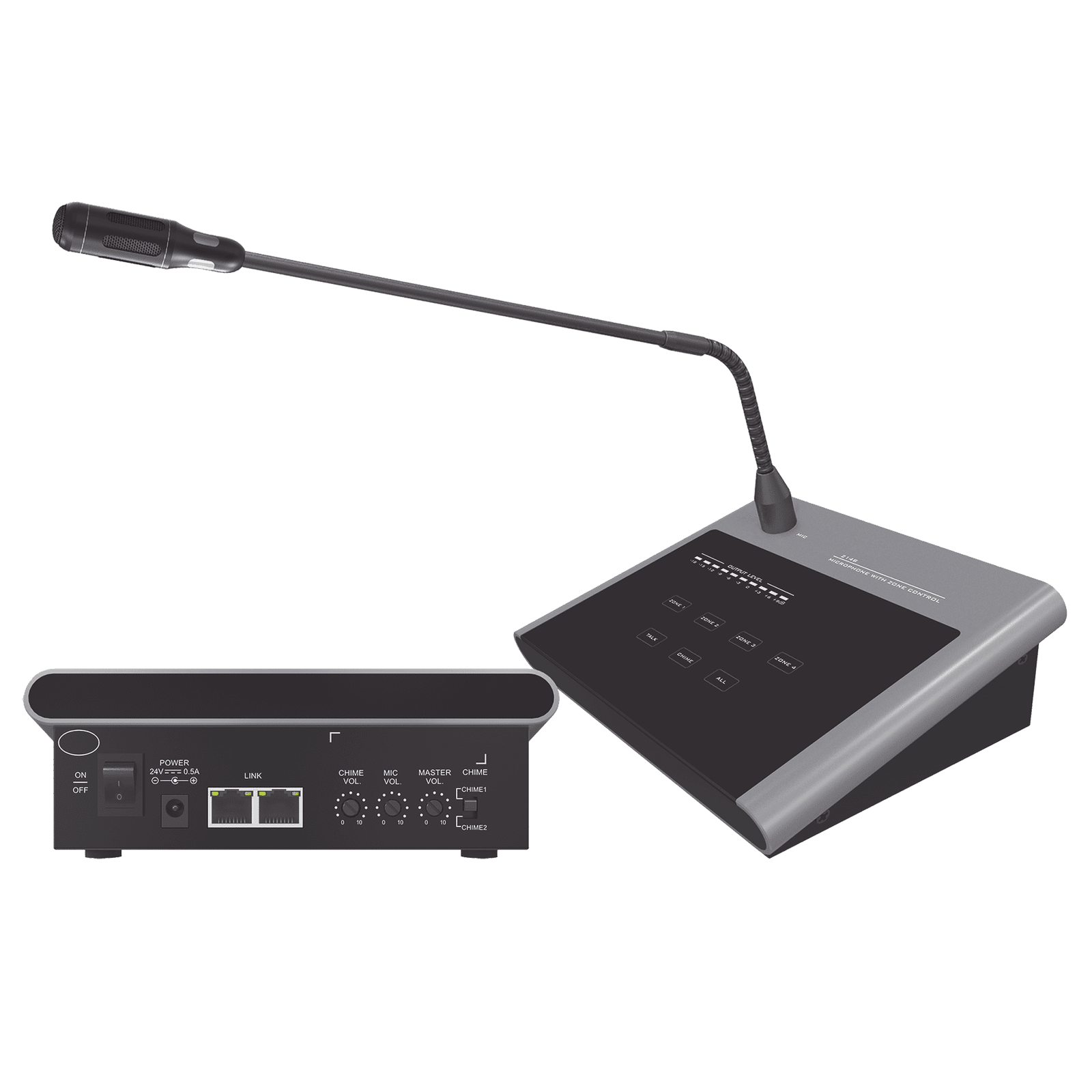 Microfono Remoto de 4 Zonas Para Sistema de Voceo Para Amplificadores SF4240UC y SF2240UC SF-214B - EPCOM PROAUDIO