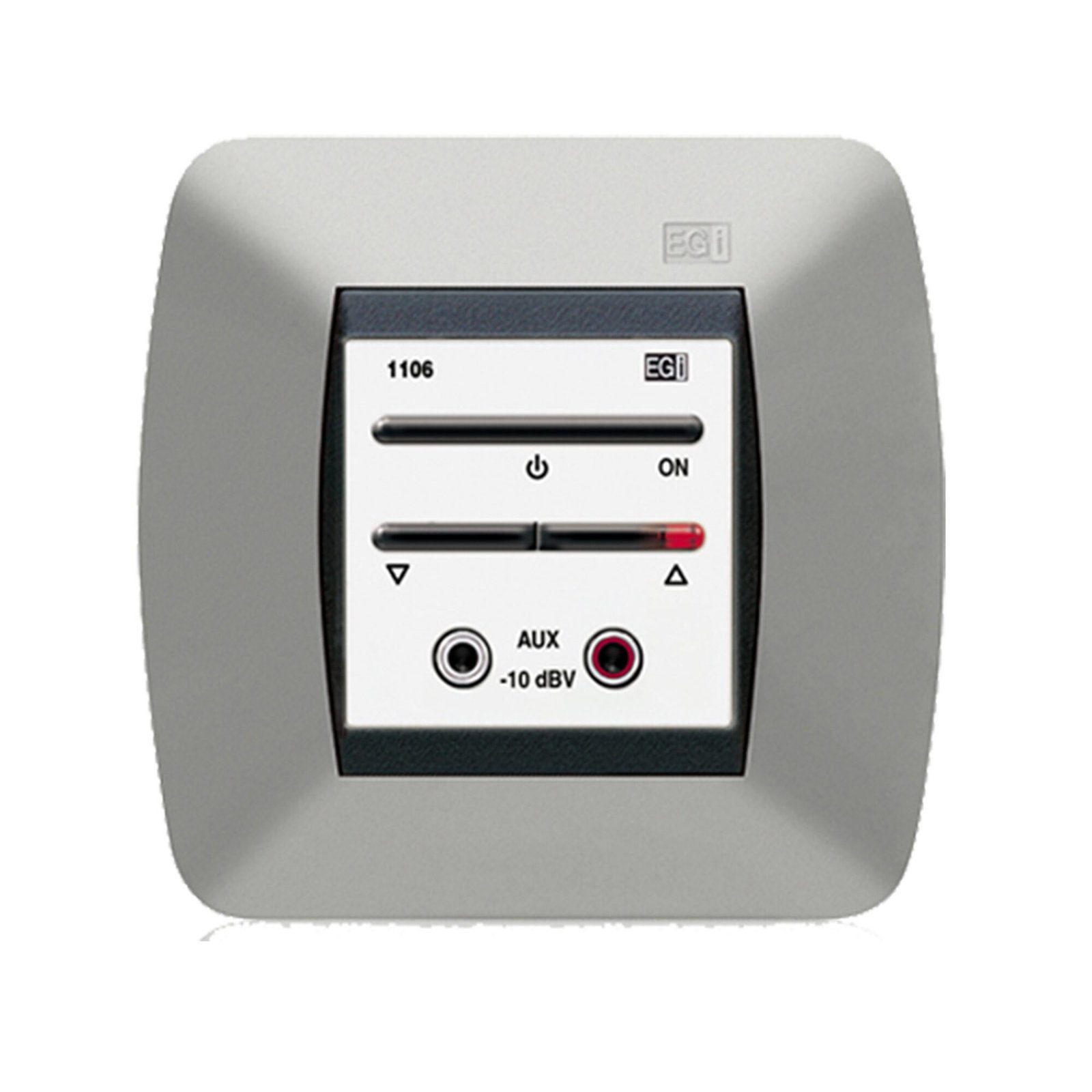 Módulo De Entrada Para Señal De Audio Auxiliar Con Encendido/Apagado Y Regulación De Volume, Color Blanco 110610 - EGI AUDIO SOLUTIONS