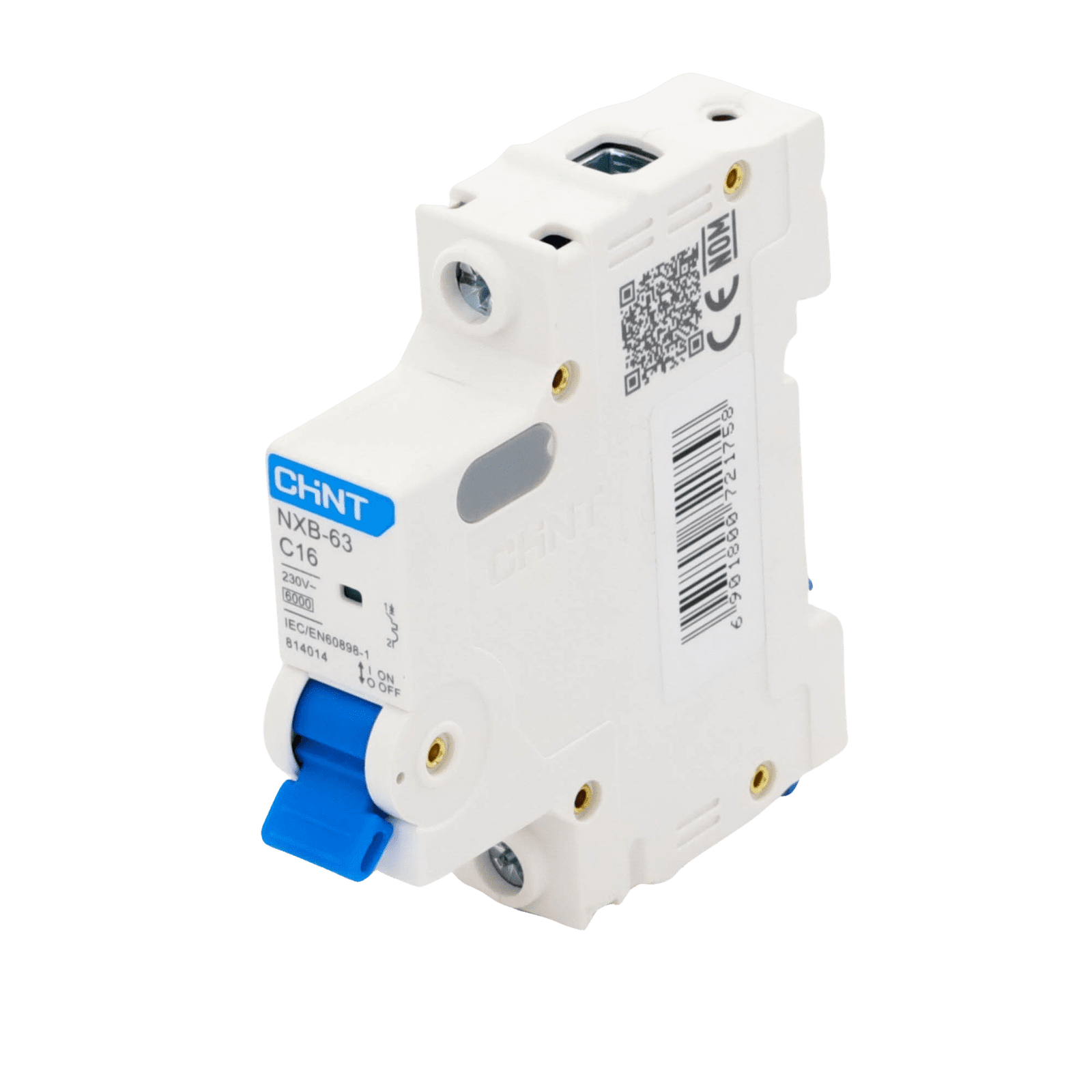 Pastilla para Riel Din, 1 Polo, 16 Amp, Vca:110/415v, 6kA, Catálogo: NXB631PC16, Serie: NXB-63. NXB631PC16 220027 - CHINT