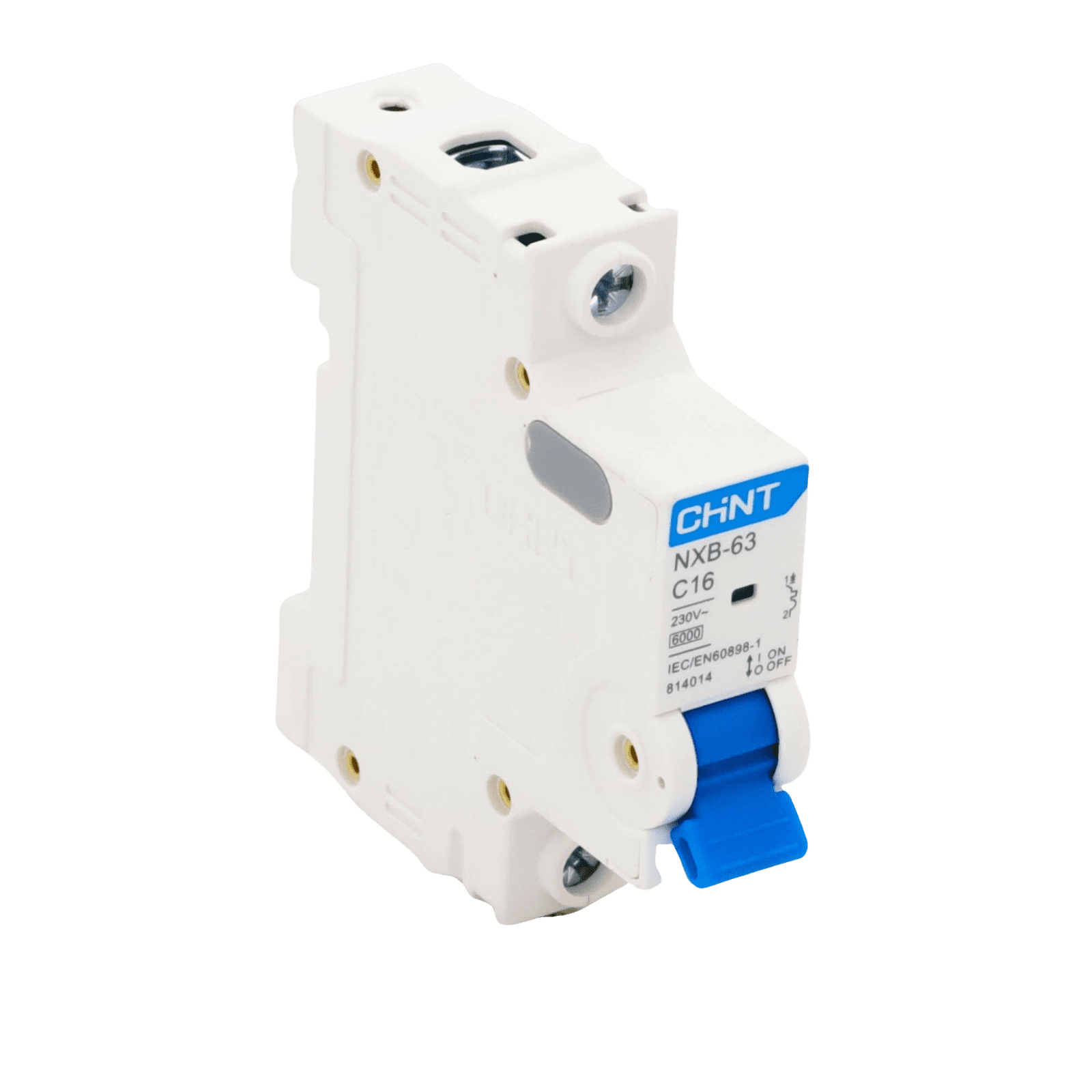 Pastilla para Riel Din, 1 Polo, 16 Amp, Vca:110/415v, 6kA, Catálogo: NXB631PC16, Serie: NXB-63. NXB631PC16 220027 - CHINT