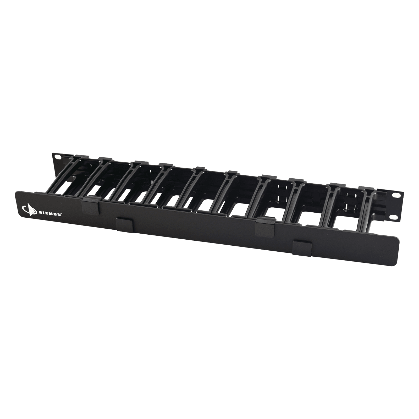 Organizador de Cable Horizontal RouteIT, Sencillo, Para Rack de 19in, 4in de profundidad, 1UR HCM-4-1U - SIEMON