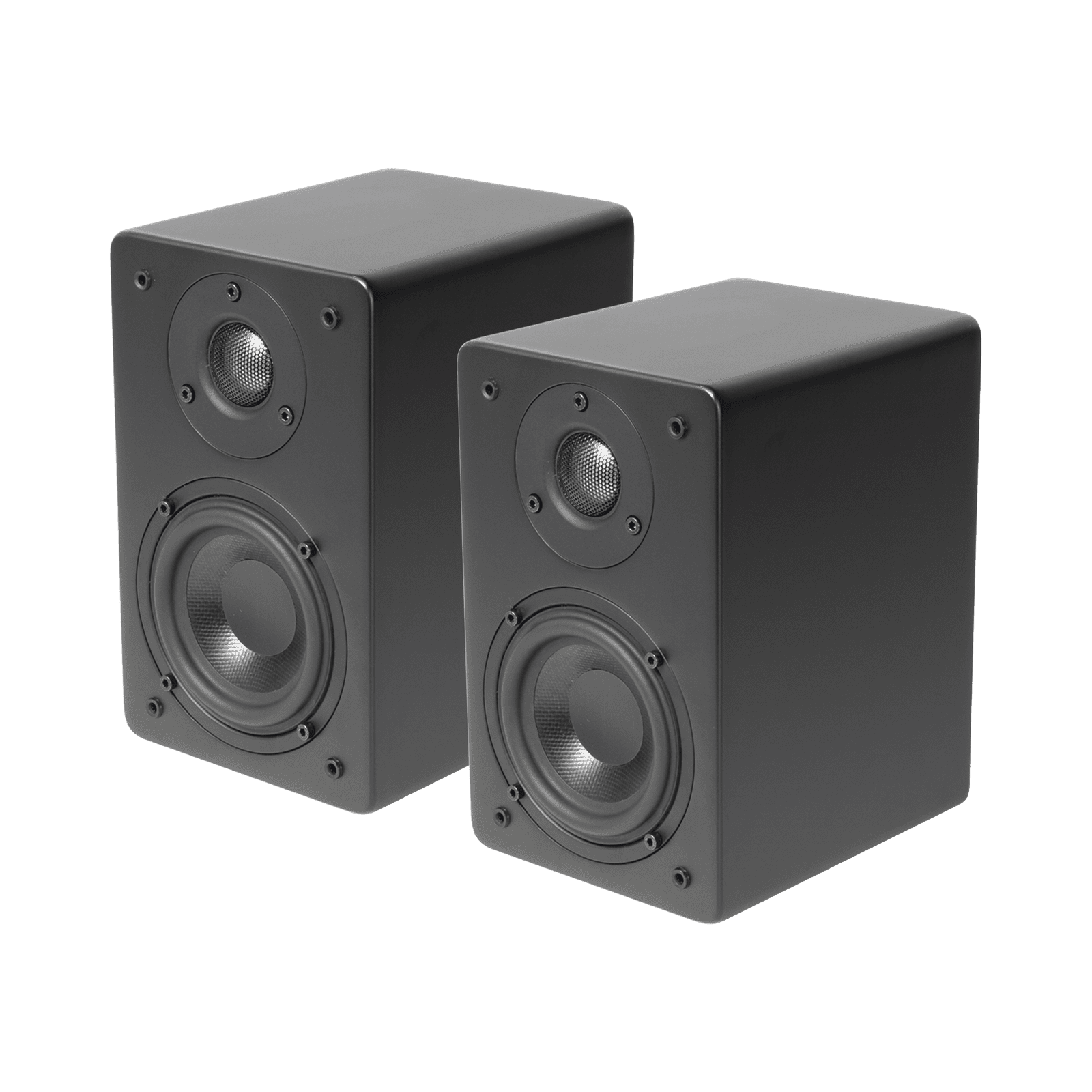 PAR de Altavoces de Estantería | Woofer  de 4” | Tweeter de 1 | Acabado negro mate | 40 watts | 8ohms CT4/PAR - TRUAUDIO