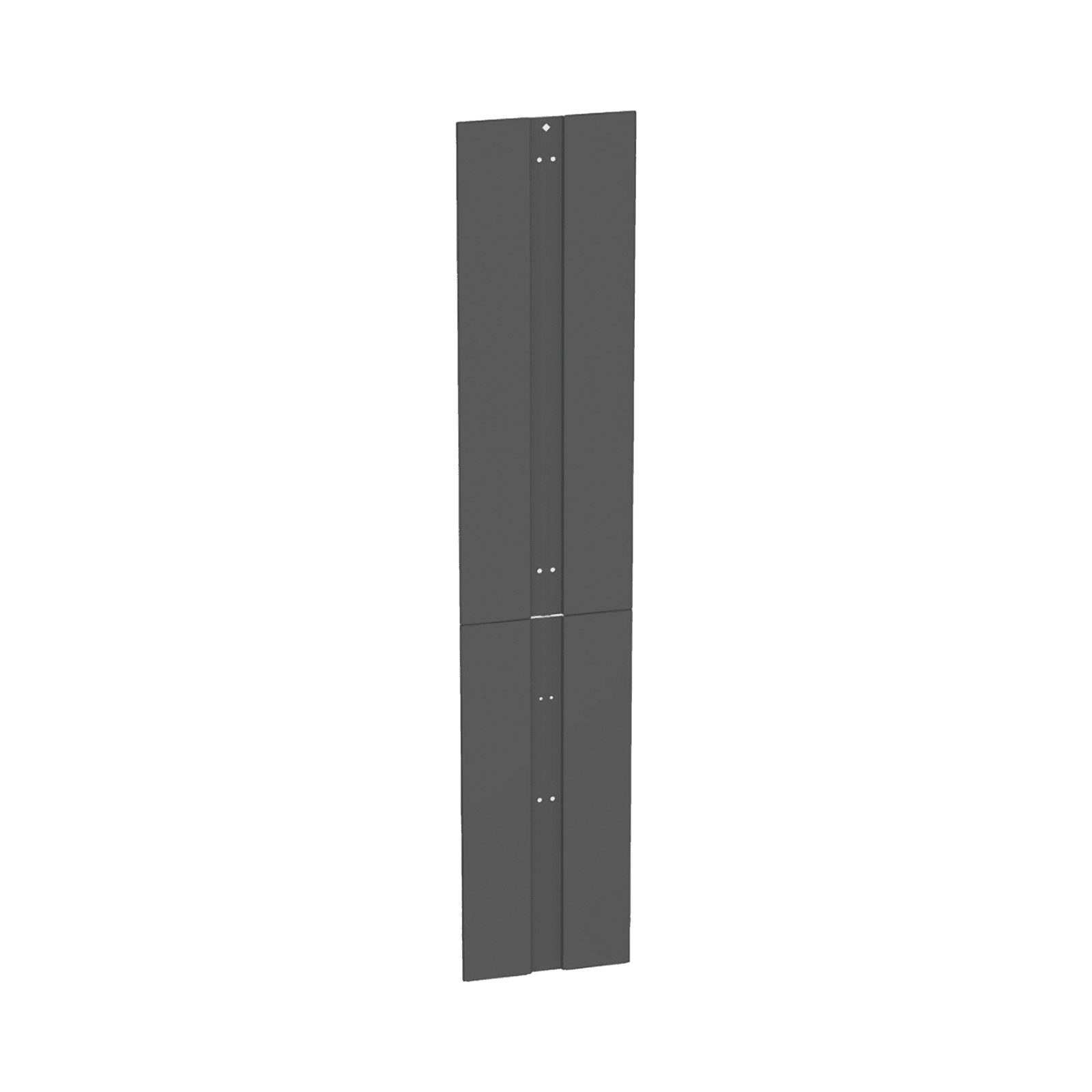 Tapa Final de Fila, Para Organizador Vertical PR2V PatchRunner™ 2, de 45 UR, Color Negro PR2VEP - PANDUIT