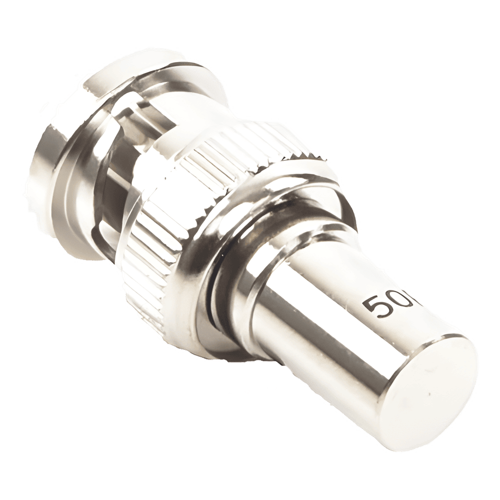 Carga Resistiva de 50 Ohm en BNC Macho, 1/2 Watt, CD-1.5 GHz. RFB-1150