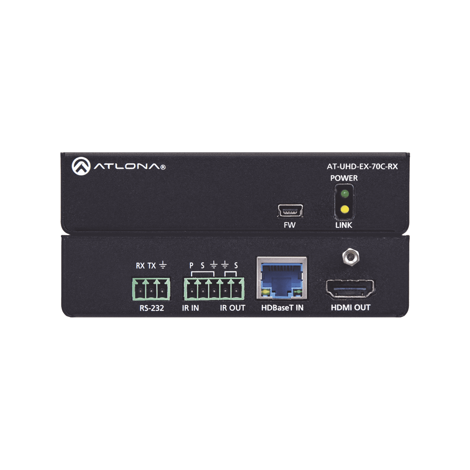 Receptor 4K/UHD HDMI sobre HDBaseT con control y PoE AT-UHD-EX-70C-RX - ATLONA