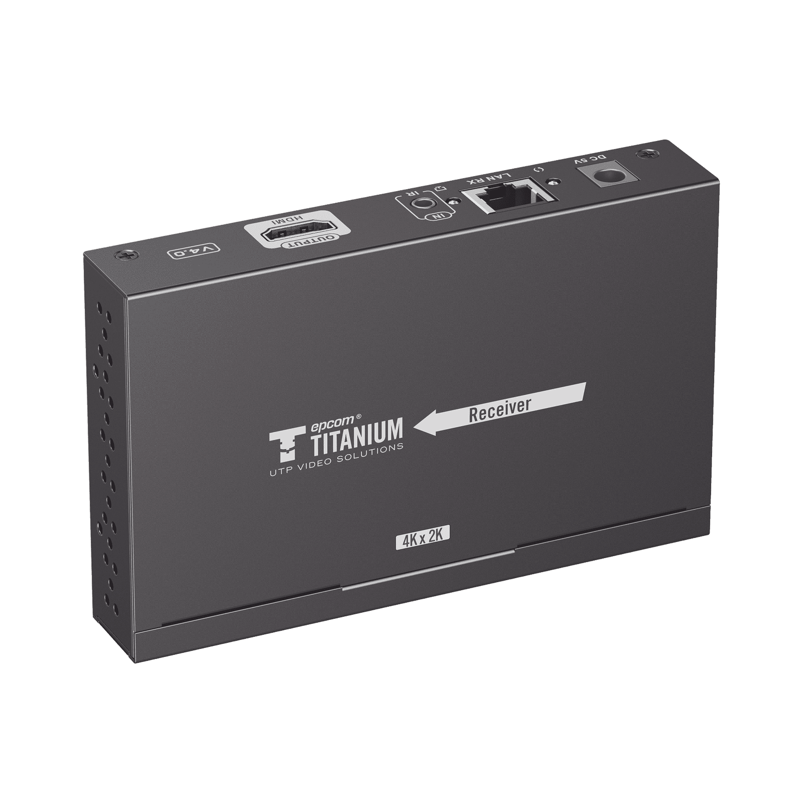 Receptor Compatible para Kit Matricial TT-683-MATRIX-4.0 / Resolución 4K@30Hz / Cat6 / Control IR / Compatible con Switch IGMP (Solo para transmisor versión 4.0). TT-683-MATRIX-4.0-RX - EPCOM TITANIUM