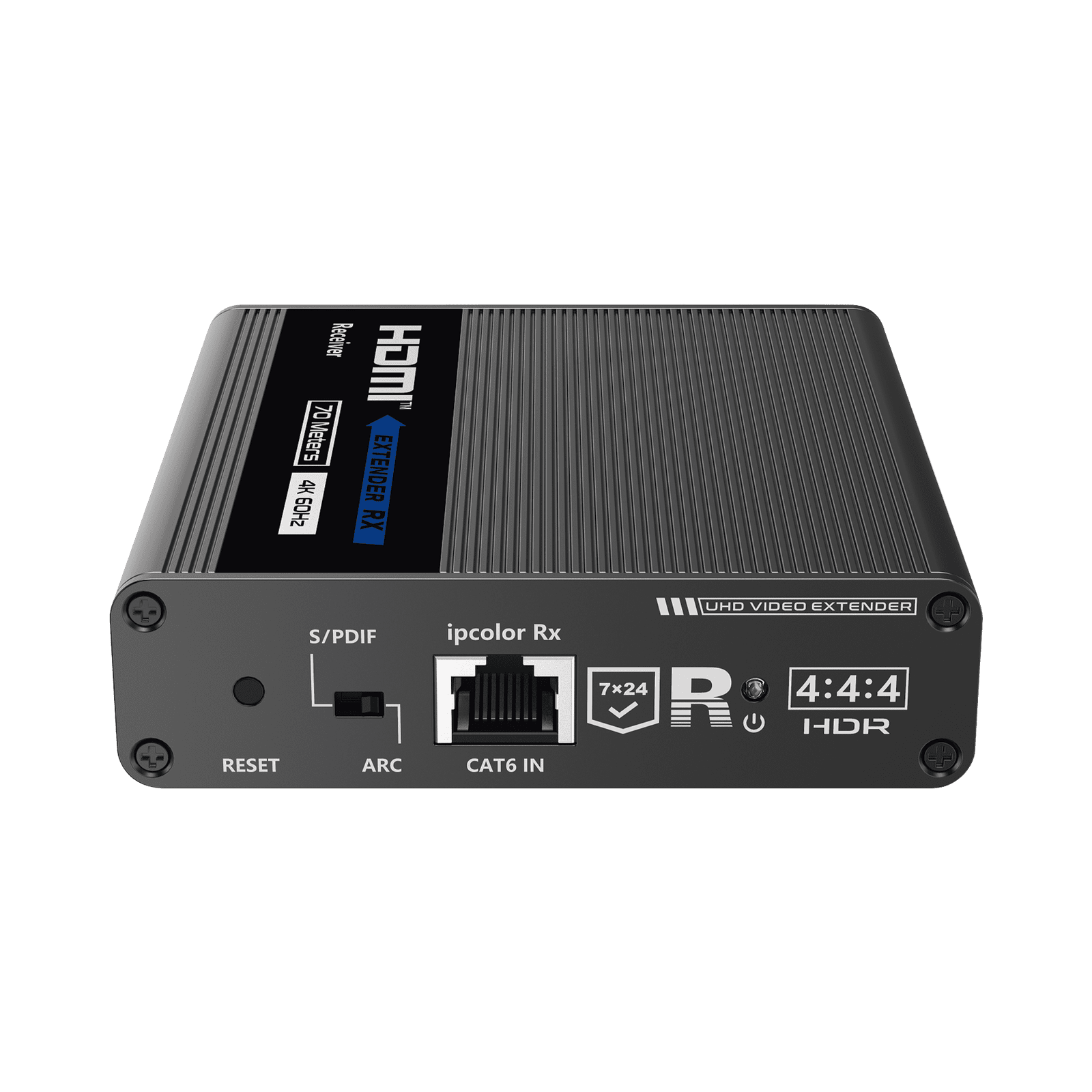 Receptor Compatible para Kits TT- 676 / 4K@60Hz con IR / Distancia de 70 Metros / Conexión en Cascada de hasta 10 Receptores con TT676. TT-676RX - EPCOM TITANIUM