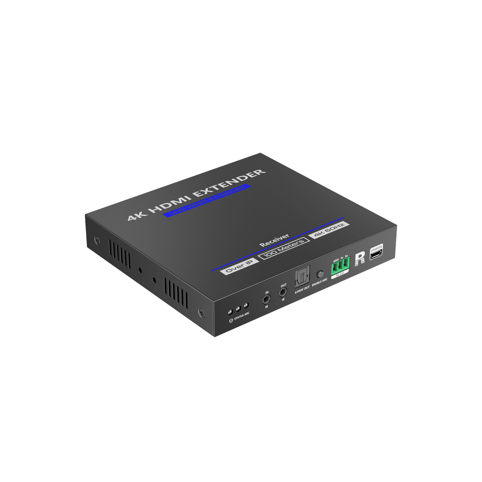 Receptor Compatible para Kits TT592 / Resolución 4K@60Hz / Cat 5e/6 / Distancia de 100 m / IPCOLOR / Control IR /  Cero Latencia / Compatible con Switch Gigabit. TT592RX - EPCOM TITANIUM