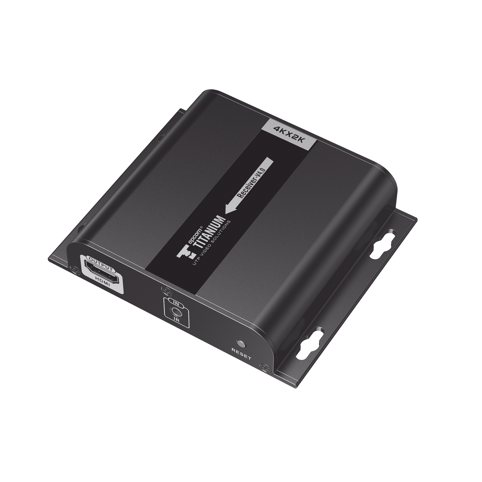 Receptor Compatible para Kits TT683-4.0 / Resolución 4K@30Hz / Cat 5e/6 / Distancia de 120 m / Control IR /  Soporta HDbitT/ Compatible con Switch Gigabit. TT683-4.0-RX - EPCOM TITANIUM