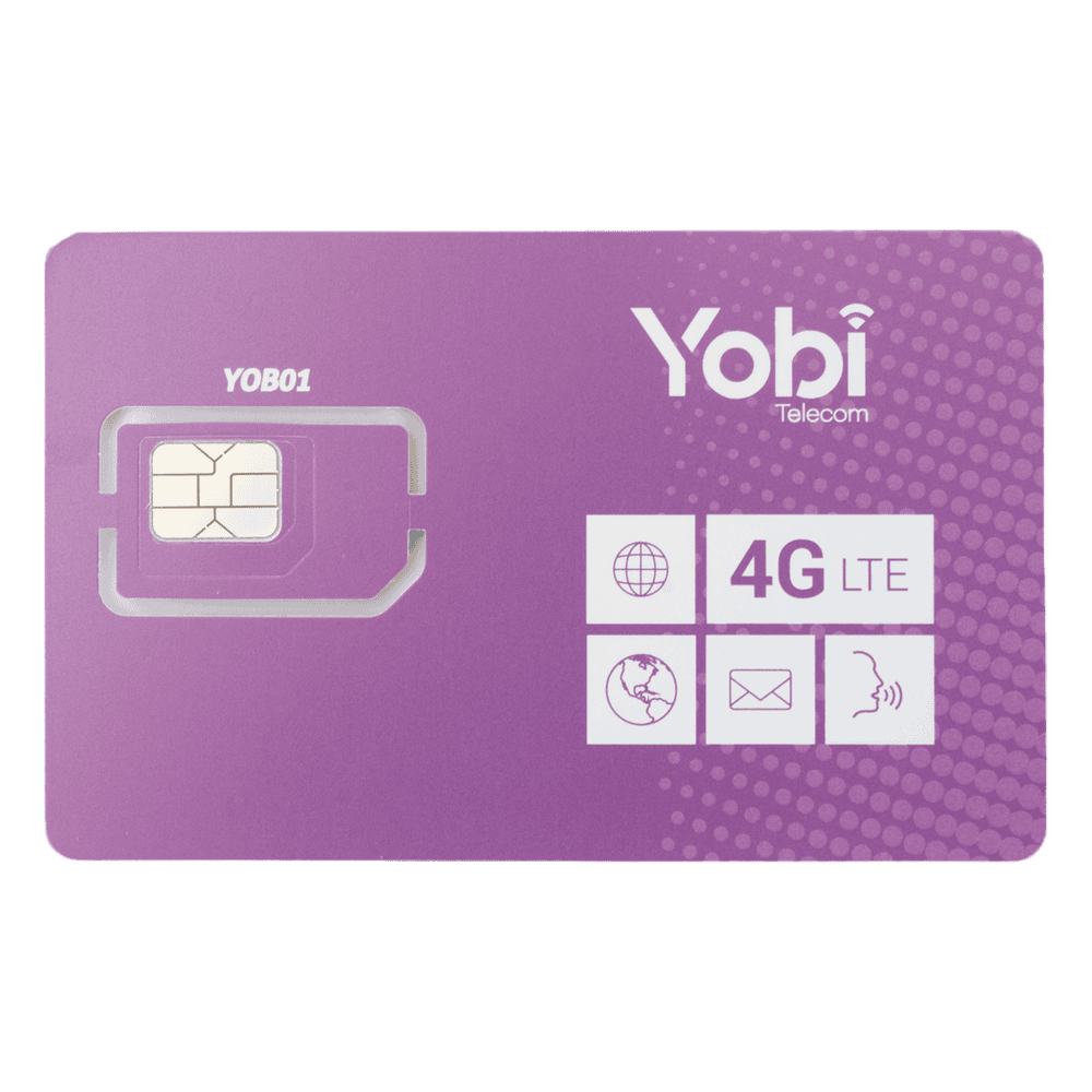 SIM Yobi para dispositivos mviles 3G/4G, 5GB Mensual por 1 ao de servicio (solo datos) SIM5GBYOBI