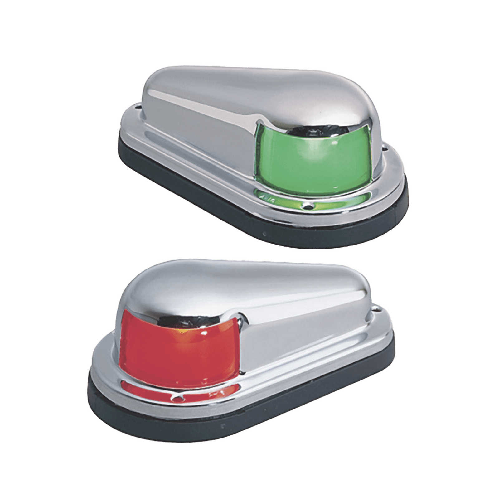 Set de Luces Laterales de Montaje Horizontal con Carcasa de Acero para Embarcaciones a Vela o a Motor de Menos de 12 Metros 0915-DP0-STS - PERKO