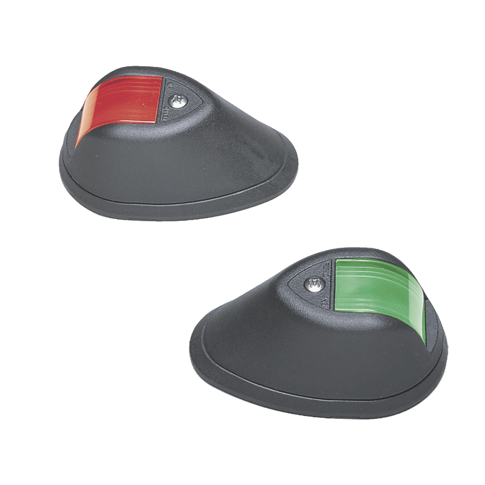 Set de Luces de Navegación Verticales Rojo / Verde con Carcasa en Color Negro para Embarcaciones a Motor de Menos de 20 Metros 0254-B00-DP1 - PERKO