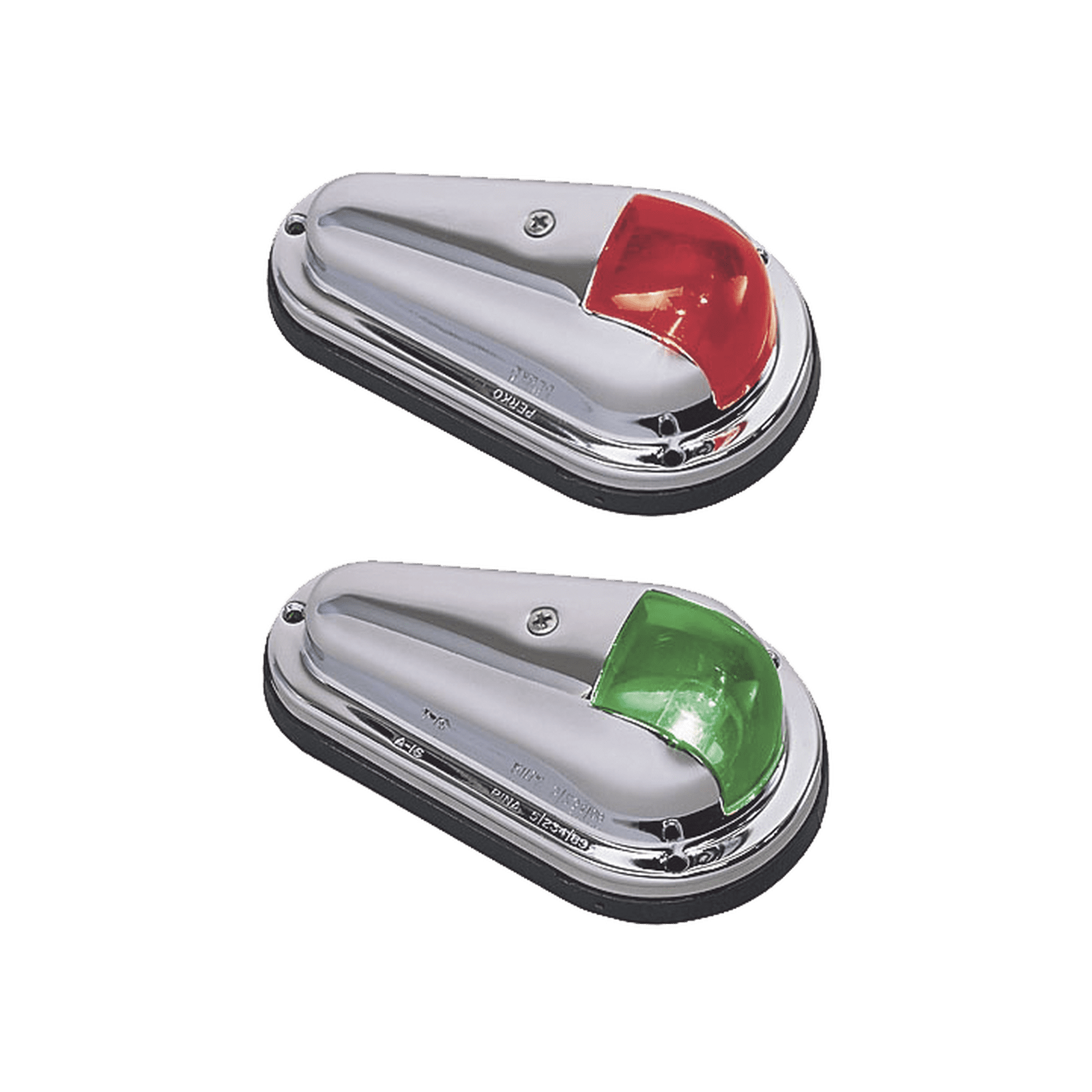 Set de Luces de Navegación Verticales con Carcasa de Acero Inoxidable Pulido para Todo Tipo de Embarcación Menores de 12 Metros 0955-DP0-STS - PERKO