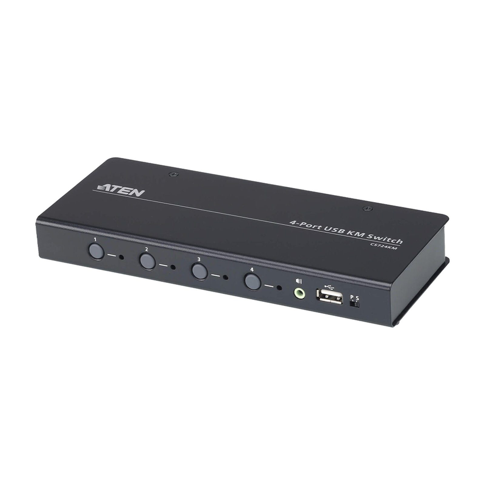 Switch KM USB| 4 Puertos | Boundless Switching | RS232 CS724KM - ATEN