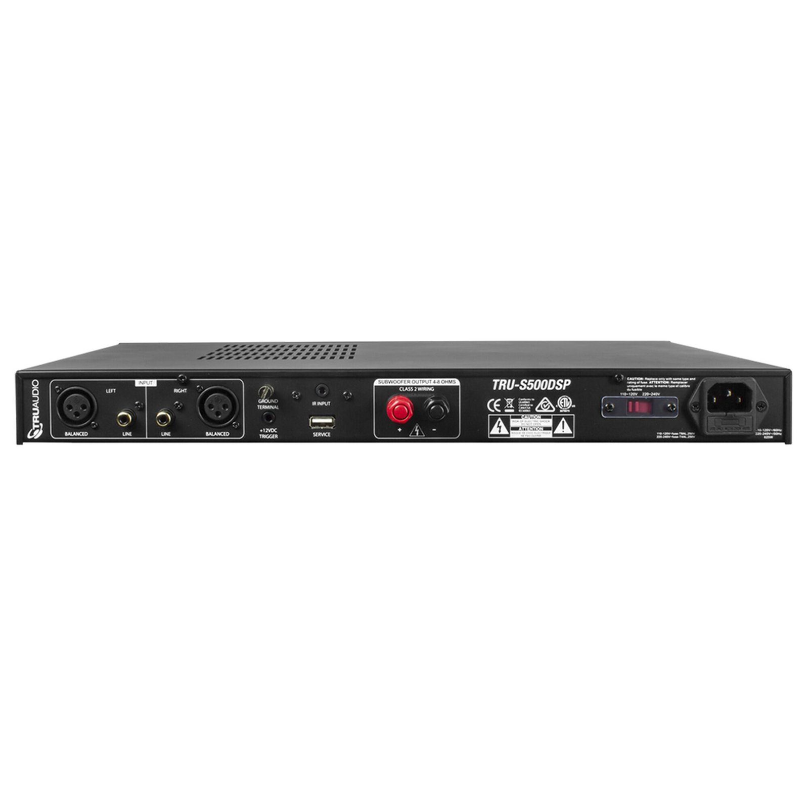 Amplificador De Subwoofer | Monocanal | Dsp Integrado | 500w | 4-8ohms | Recomendado Para Subwoofers TruAudio TRU-S500DSP - TRUAUDIO