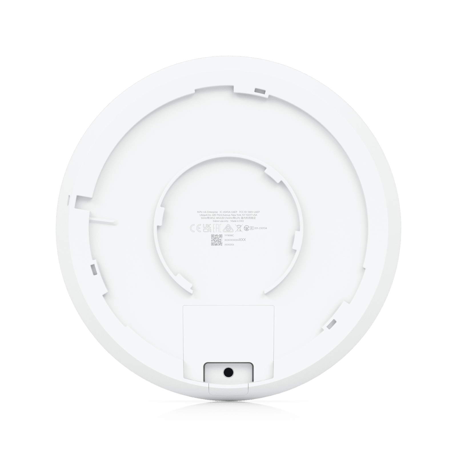 Punto de Acceso UniFi WiFi 6E Enterprise, alta densidad, hasta 600 usuarios, Mu-MIMO 4×4, bandas 2.4/5/6 Ghz, (1) puerto RJ45 2.5G (POE+) U6-ENTERPRISE - UBIQUITI NETWORKS