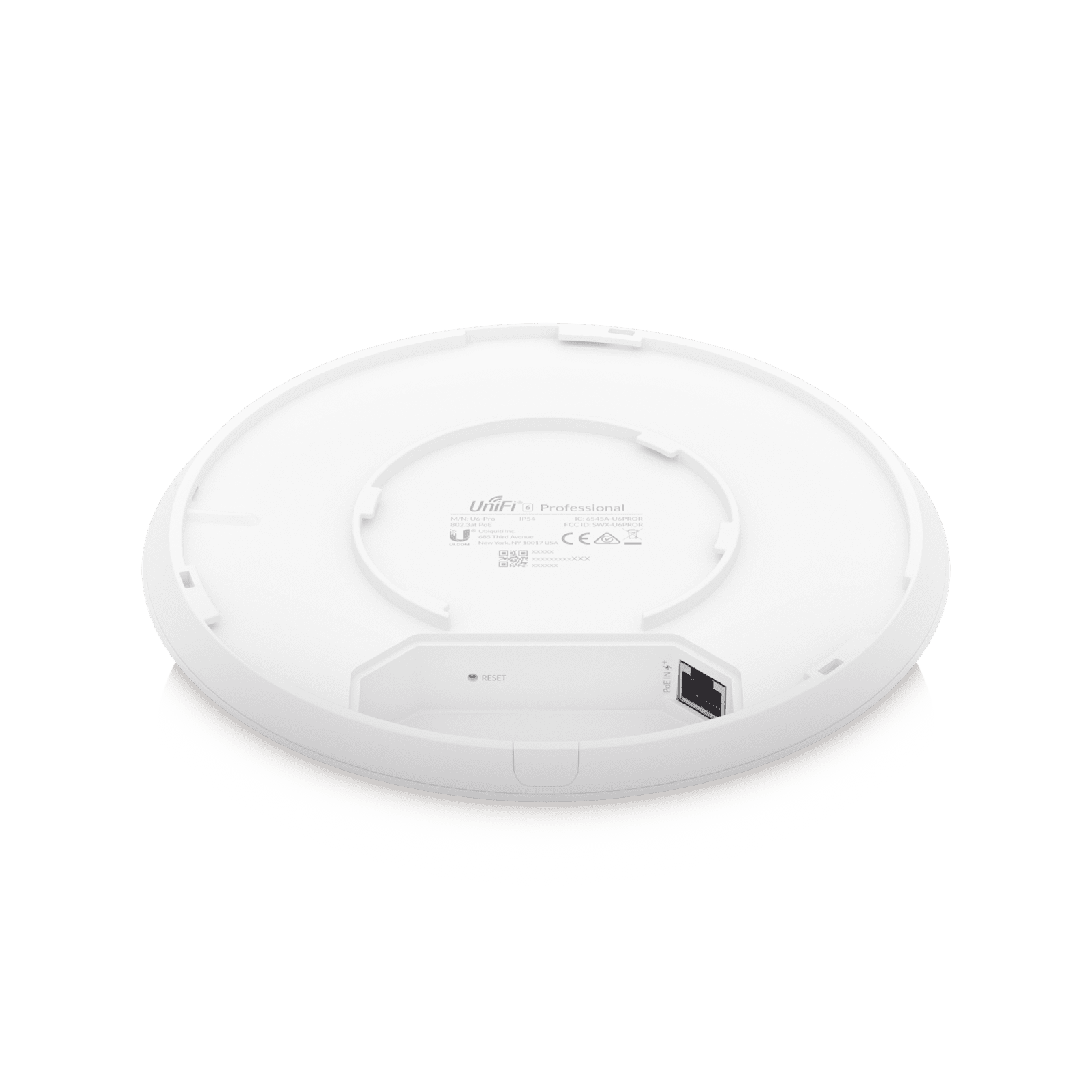 Access Point UniFi WiFi 6 Pro doble banda, para interior, hasta 5.3 Gbps, 5 GHz (MU-MIMO 4×4 y OFDMA) y 2.4 GHz (MIMO 2×2) U6-PRO - UBIQUITI NETWORKS