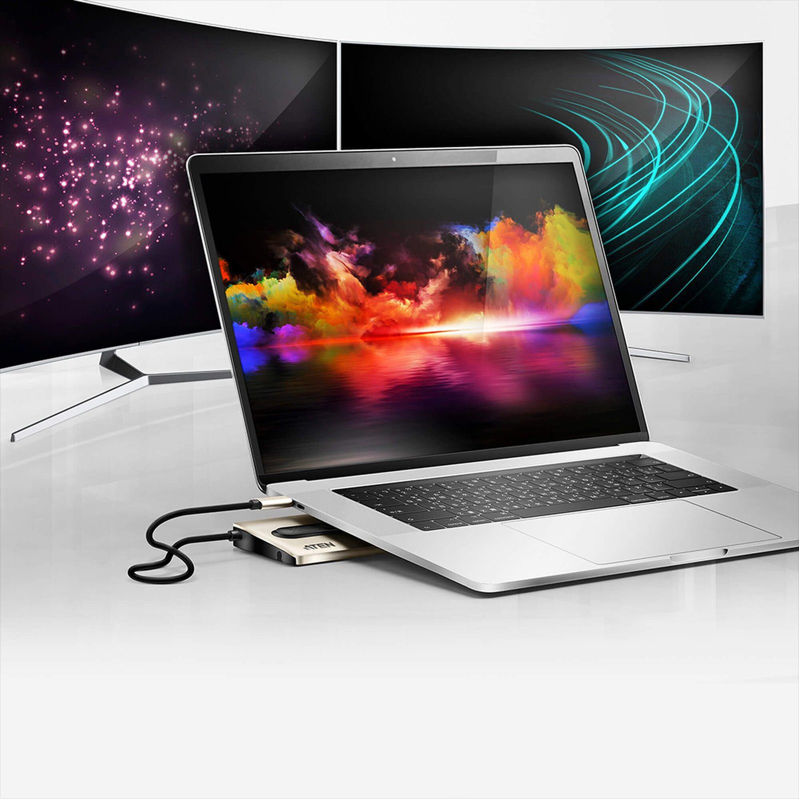 Docking station USB-C multipuerto con power pass-through UH3237 - ATEN