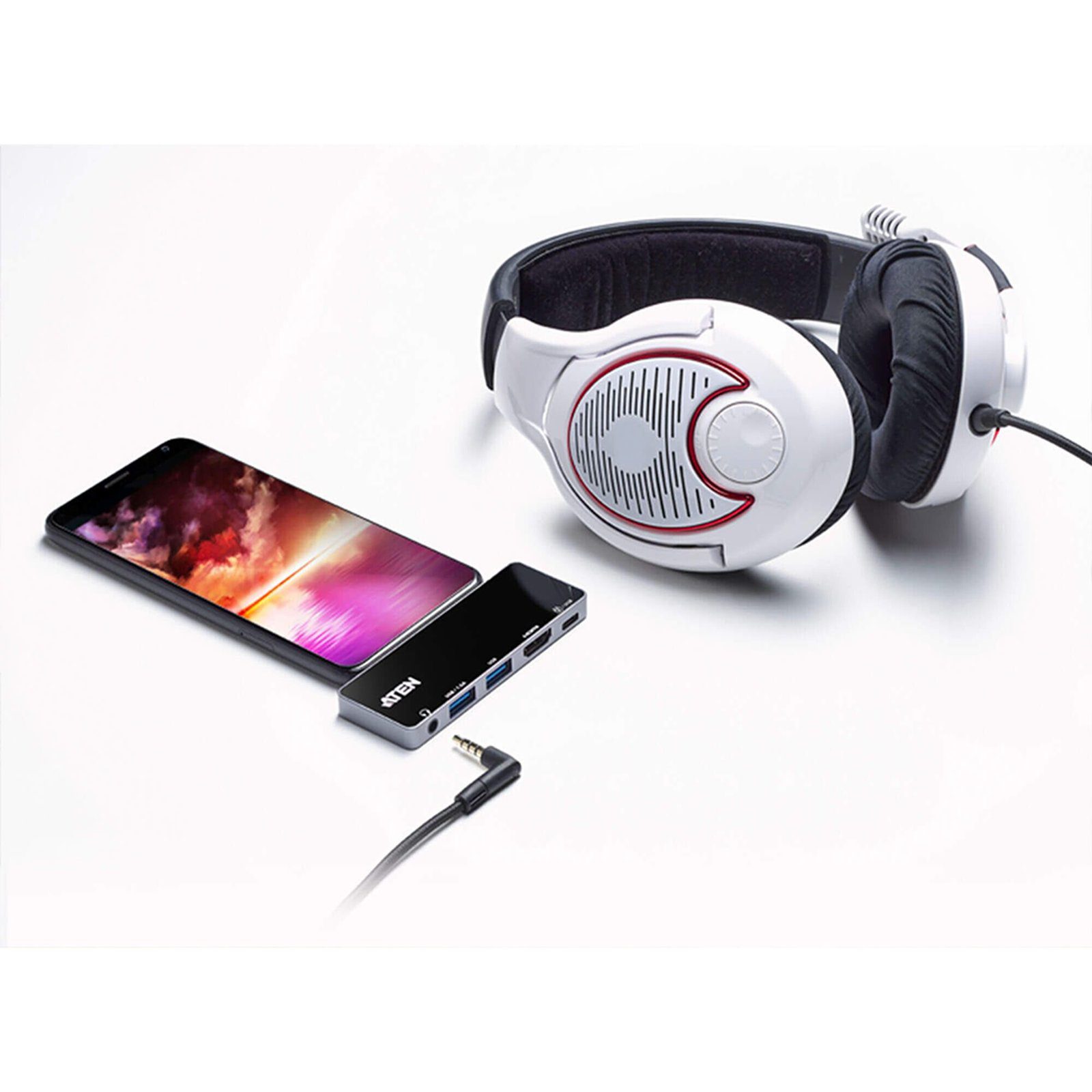 USB-C Travel Dock con Power Pass-Through UH3238 - ATEN