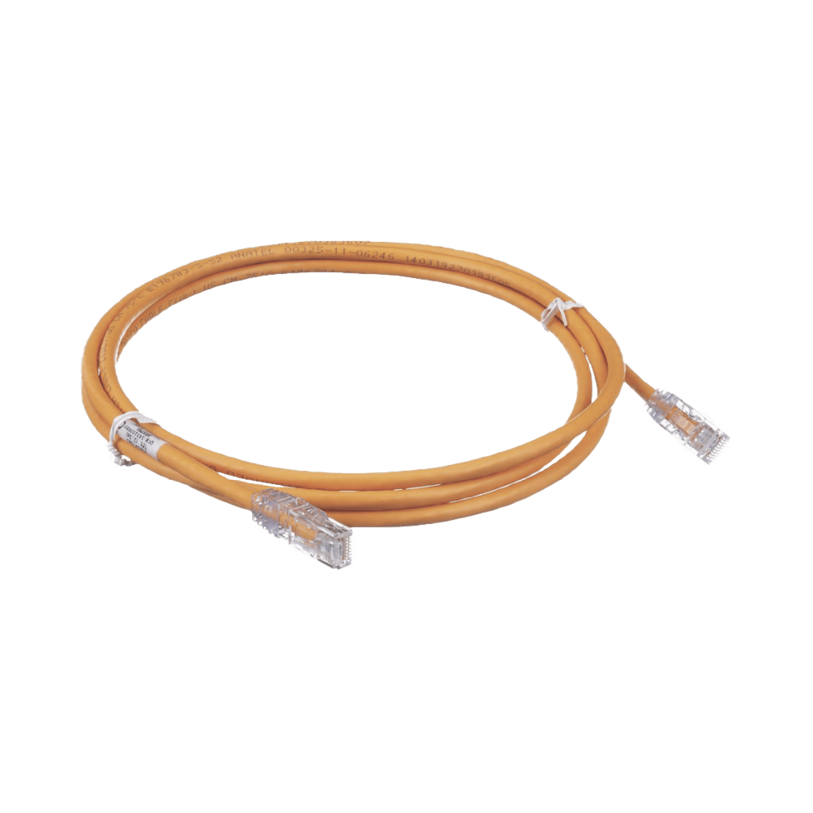 Cable de Parcheo TX6, UTP Cat6, 24 AWG, CM, Color Naranja, 7ft UTPSP7ORY - PANDUIT