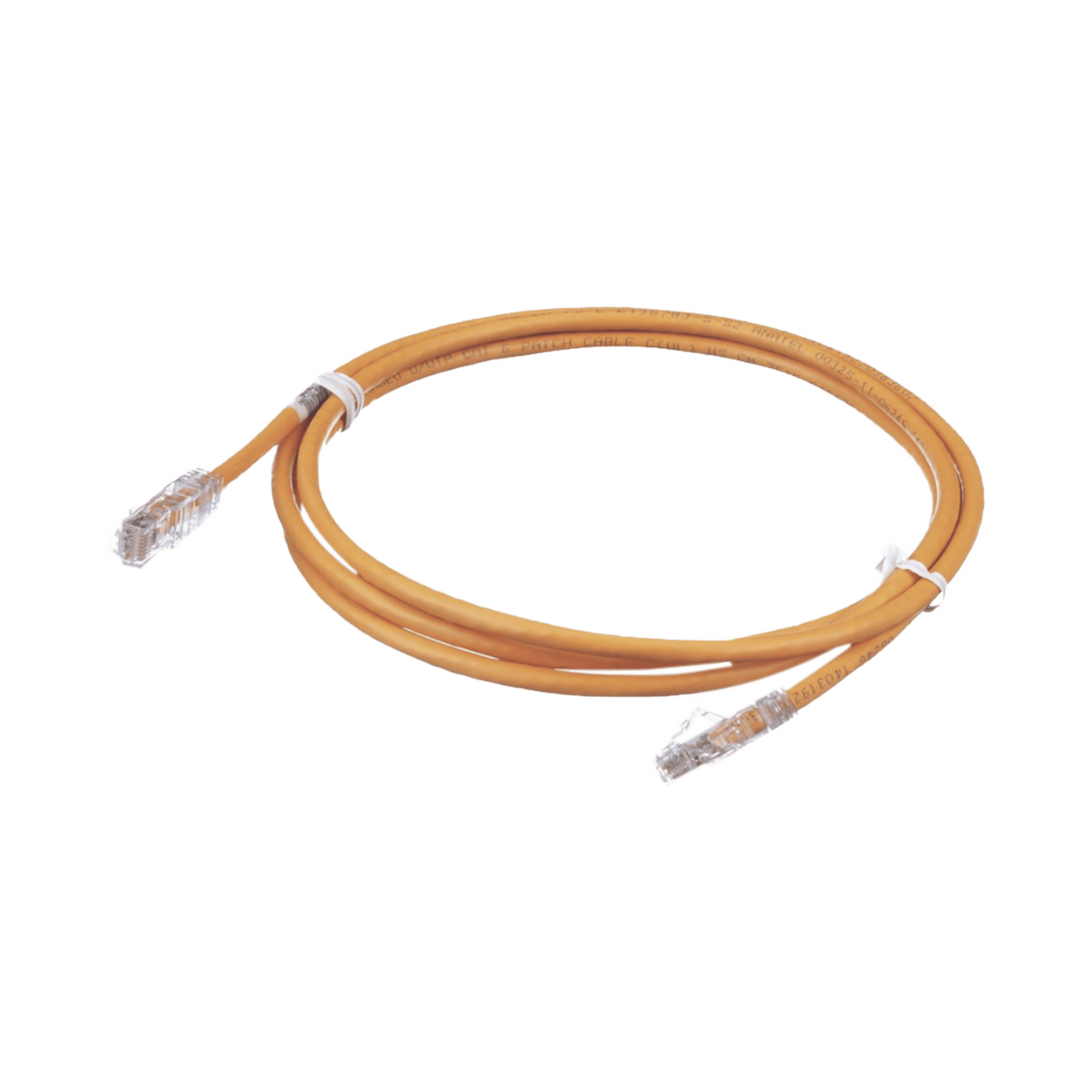 Cable de Parcheo TX6, UTP Cat6, 24 AWG, CM, Color Naranja, 7ft UTPSP7ORY - PANDUIT