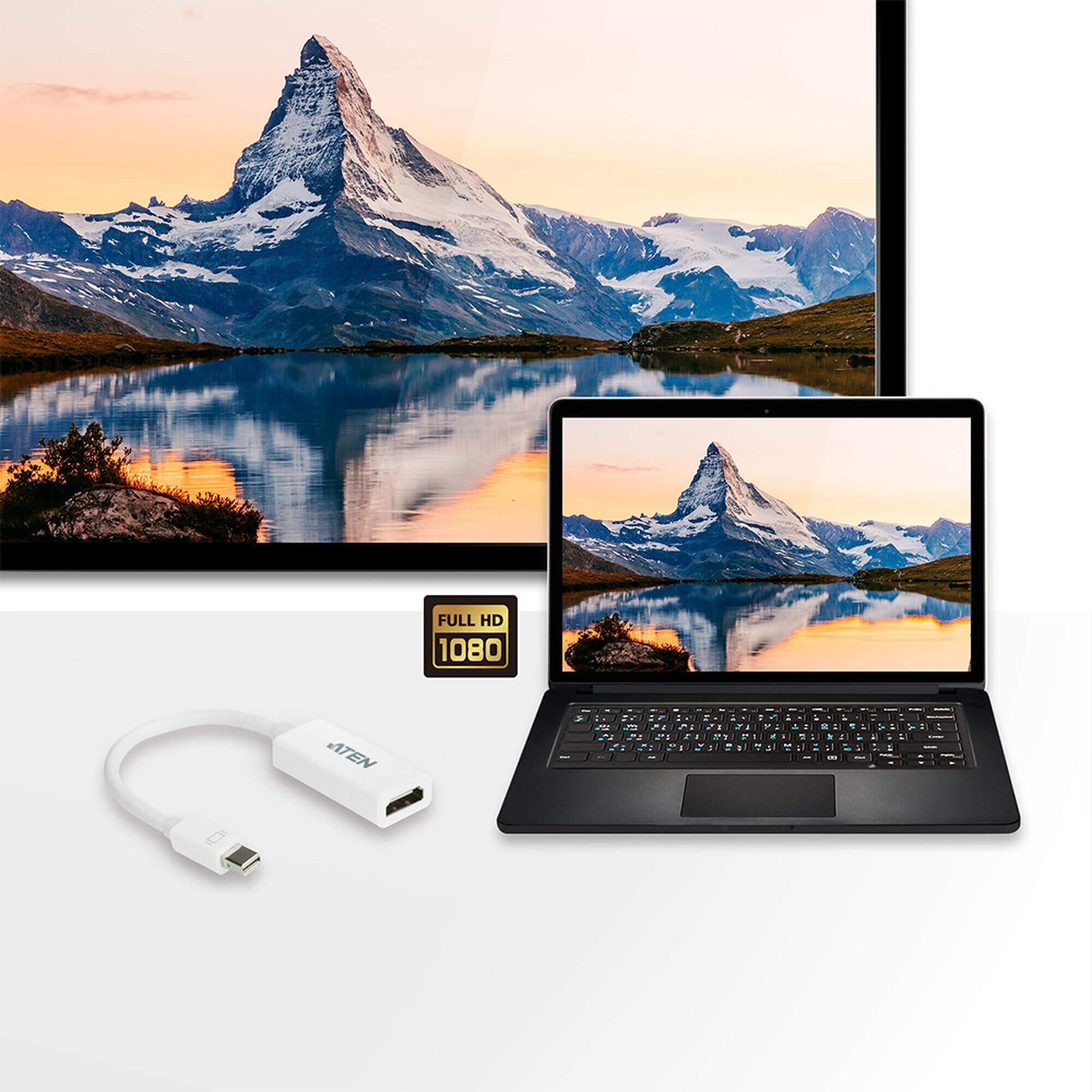 Adaptador de Mini DisplayPort a HDMI VC980 - ATEN