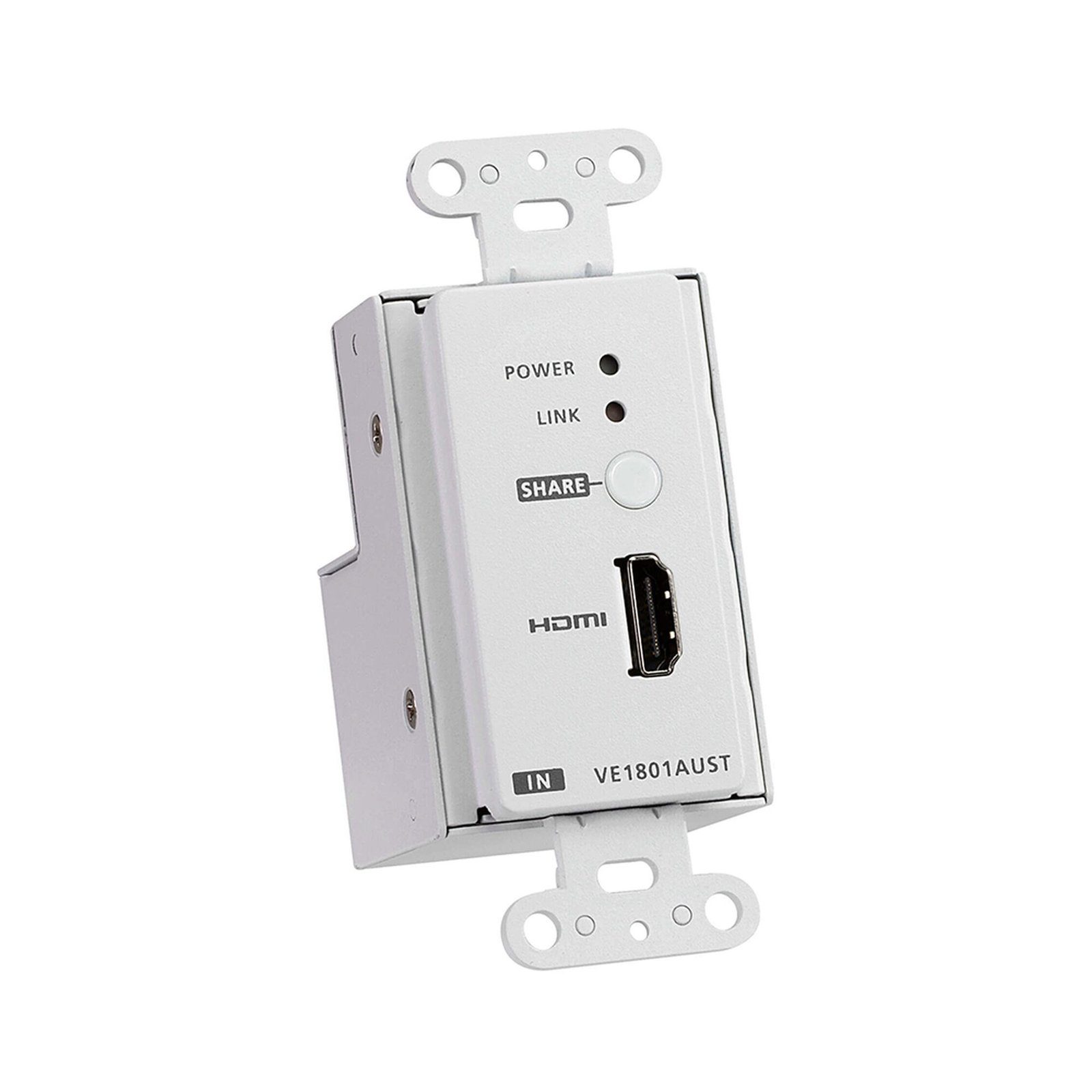 Transmisor HDMI HDBaseT-Lite con placa de pared estadounidense/PoH VE1801AUST - ATEN