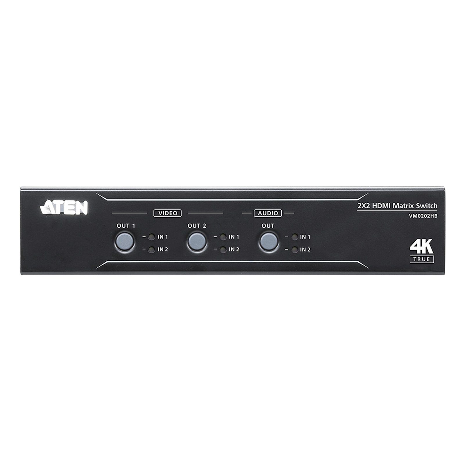 Conmutador matricial HDMI 2 x 2 True 4K con desembebedor de audio VM0202HB - ATEN