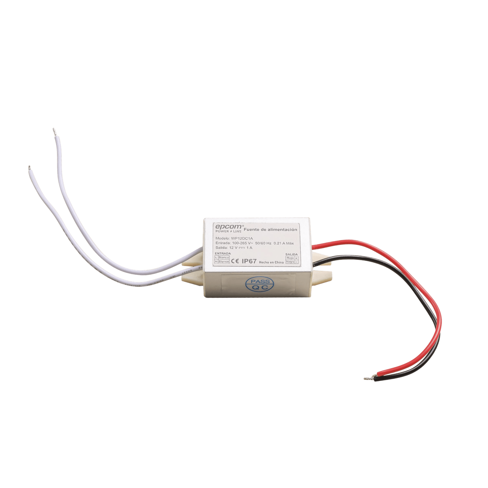 FUENTE DE ALIMENTANTACION PARA INTEMPERIE WATERPROOF 12 V @ 1 A WP12DC1A - EPCOM POWERLINE