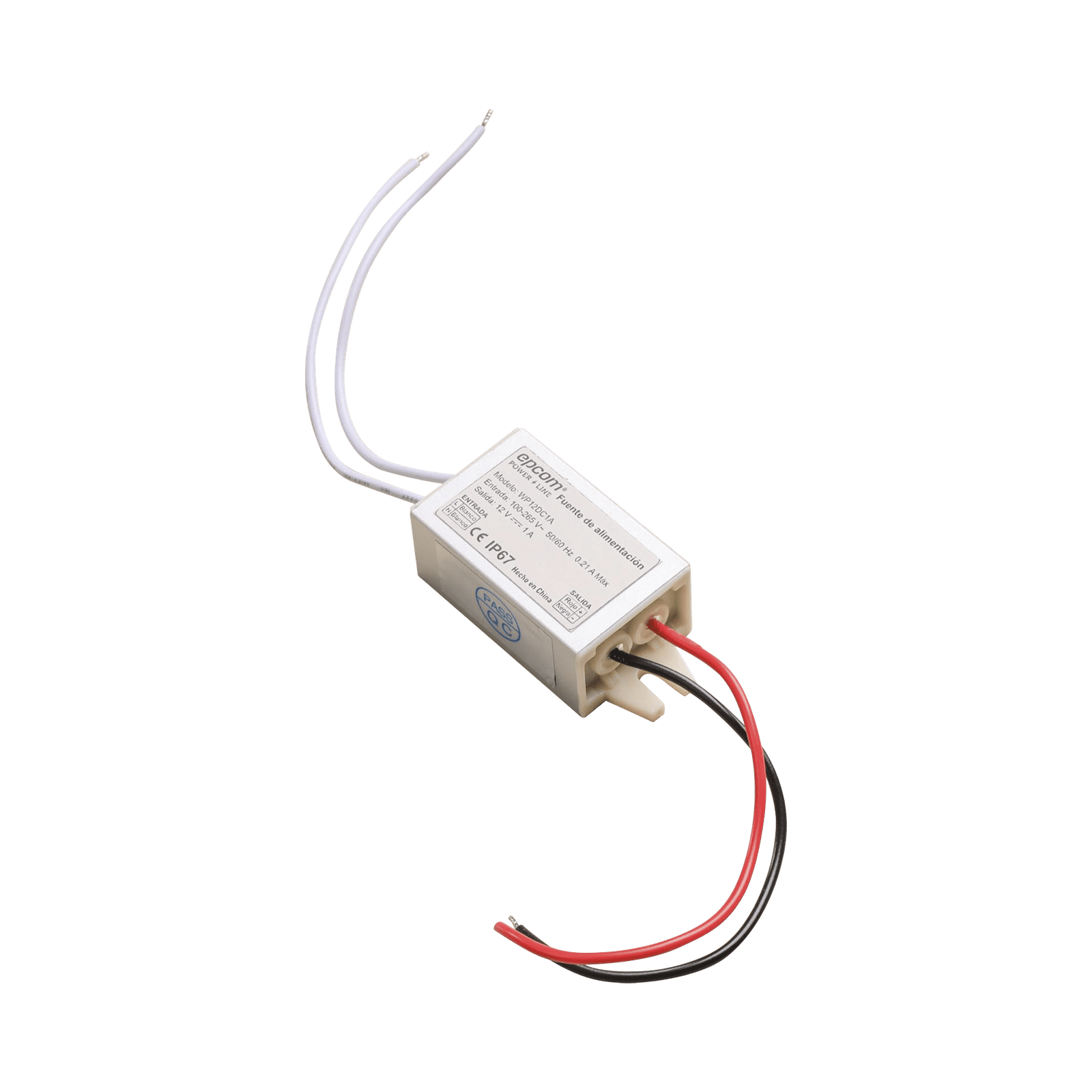 FUENTE DE ALIMENTANTACION PARA INTEMPERIE WATERPROOF 12 V @ 1 A WP12DC1A - EPCOM POWERLINE
