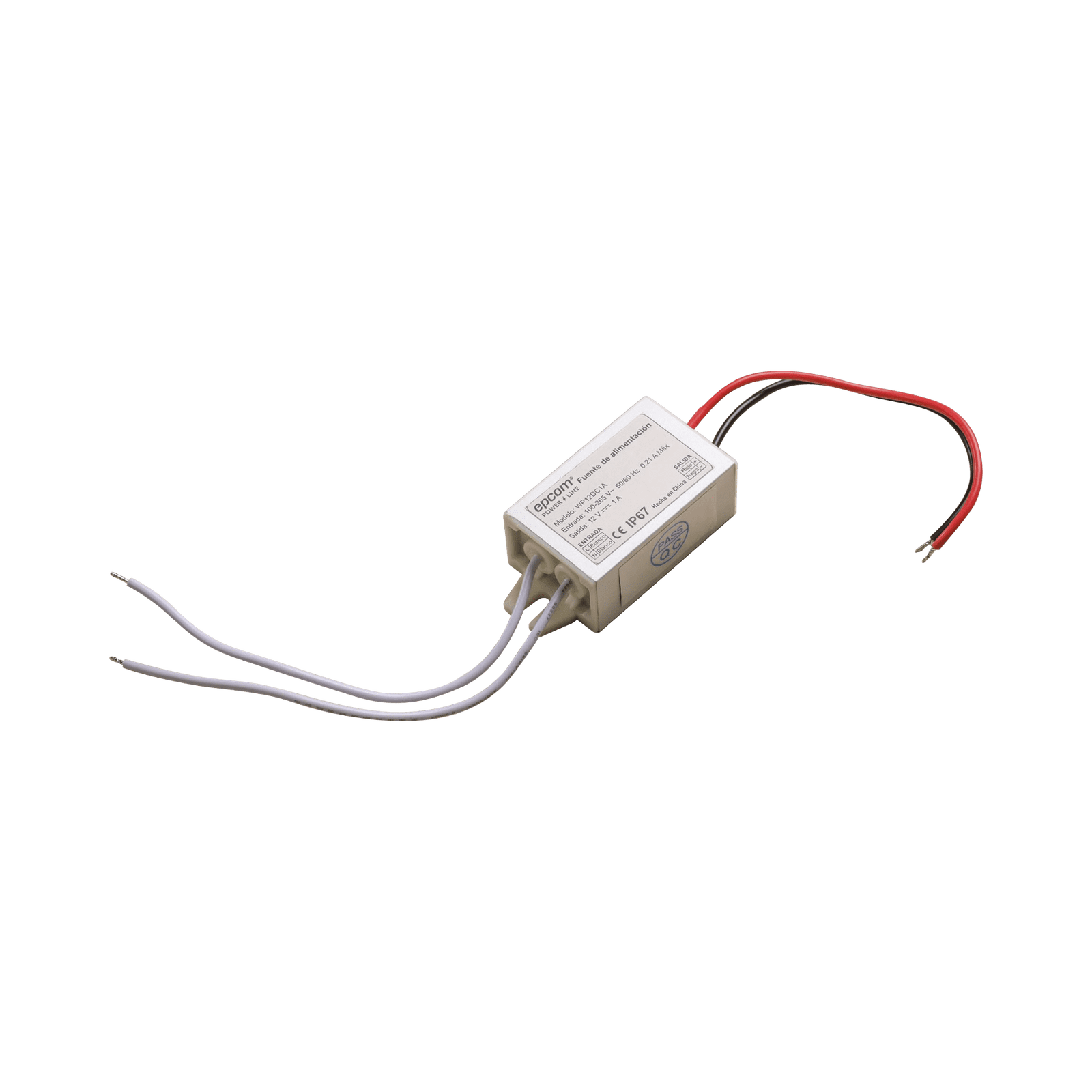 FUENTE DE ALIMENTANTACION PARA INTEMPERIE WATERPROOF 12 V @ 1 A WP12DC1A - EPCOM POWERLINE