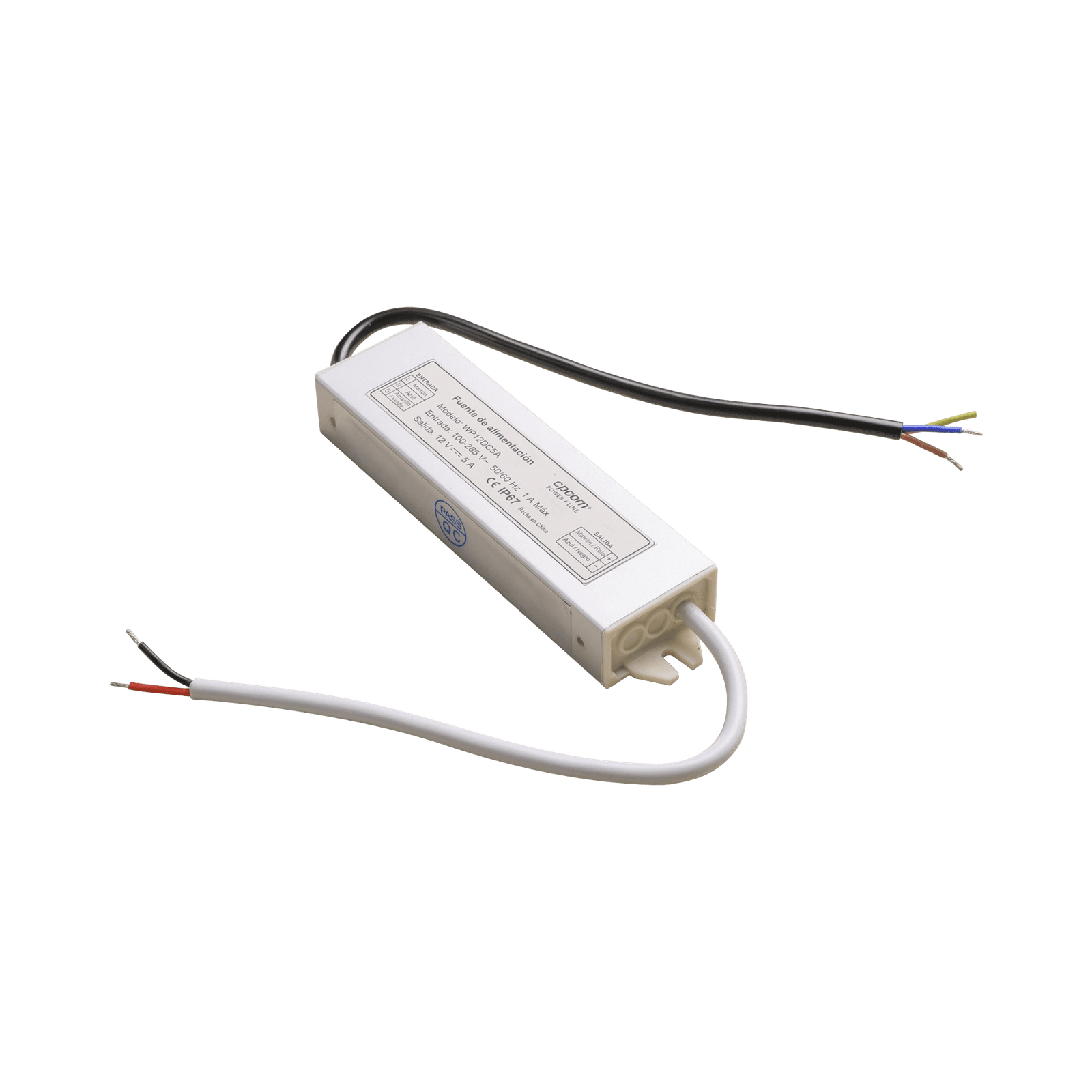 FUENTE DE ALIMENTACION PARA INTEMPERIE WATERPROOF 12 V @ 5 A WP12DC5A - EPCOM POWERLINE