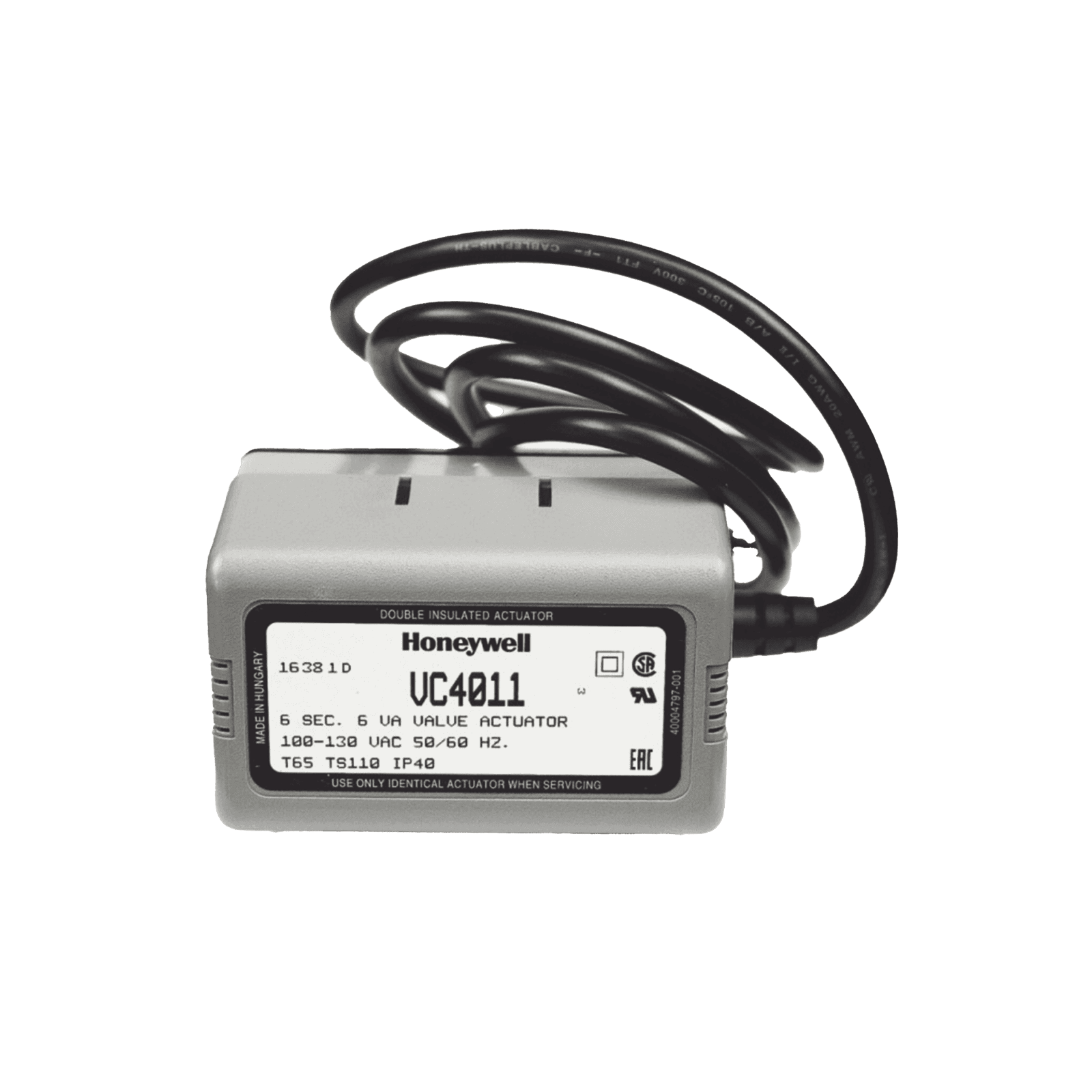 Actuador 120vca On/off. Ideal para control de sistemas hidrónicos de agua helada, caliente o piso radiante VC4011ZZ00 - HONEYWELL HOME RESIDEO