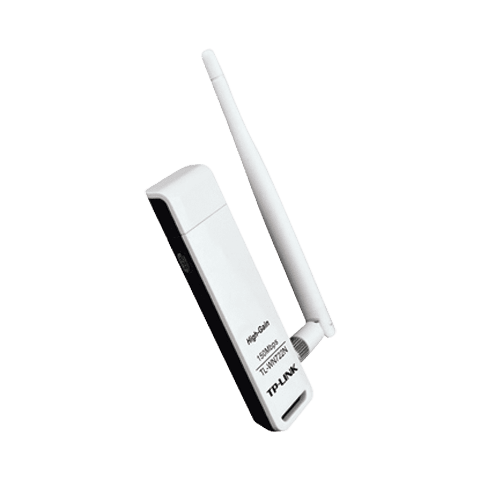 Adaptador USB inalámbrico de alta ganancia N 150 Mbps 2.4 GHz con 1 antena desmontable de 4dBi TL-WN722N - TP-LINK