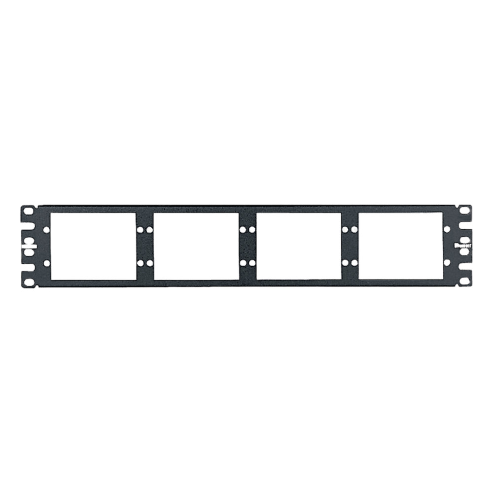 Patch Panel de Fibra Óptica, Para 8 Placas Acopladoras FAP o FMP, Color Negro, 2UR CFAPPBL2