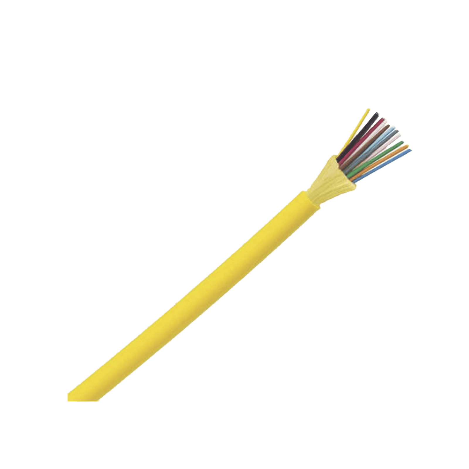 Cable de Fibra Óptica de 12 hilos, Monomodo OS2 9/125, Interior, Tight Buffer 900um, No Conductiva (Dieléctrica), OFNP (Plenum), Precio Por Metro FSDP912Y - PANDUIT