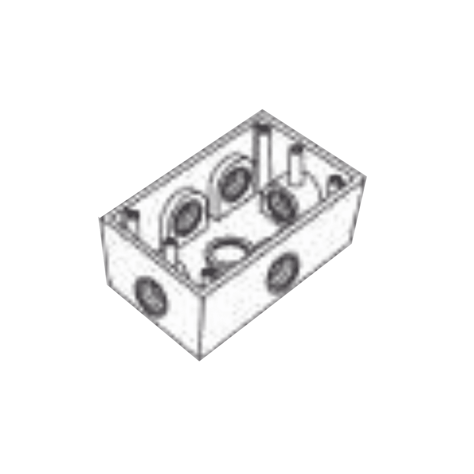 Caja Condulet FS de 1/2″ (12.7 mm) con seis bocas a prueba de intemperie. RR-0289 - RAWELT