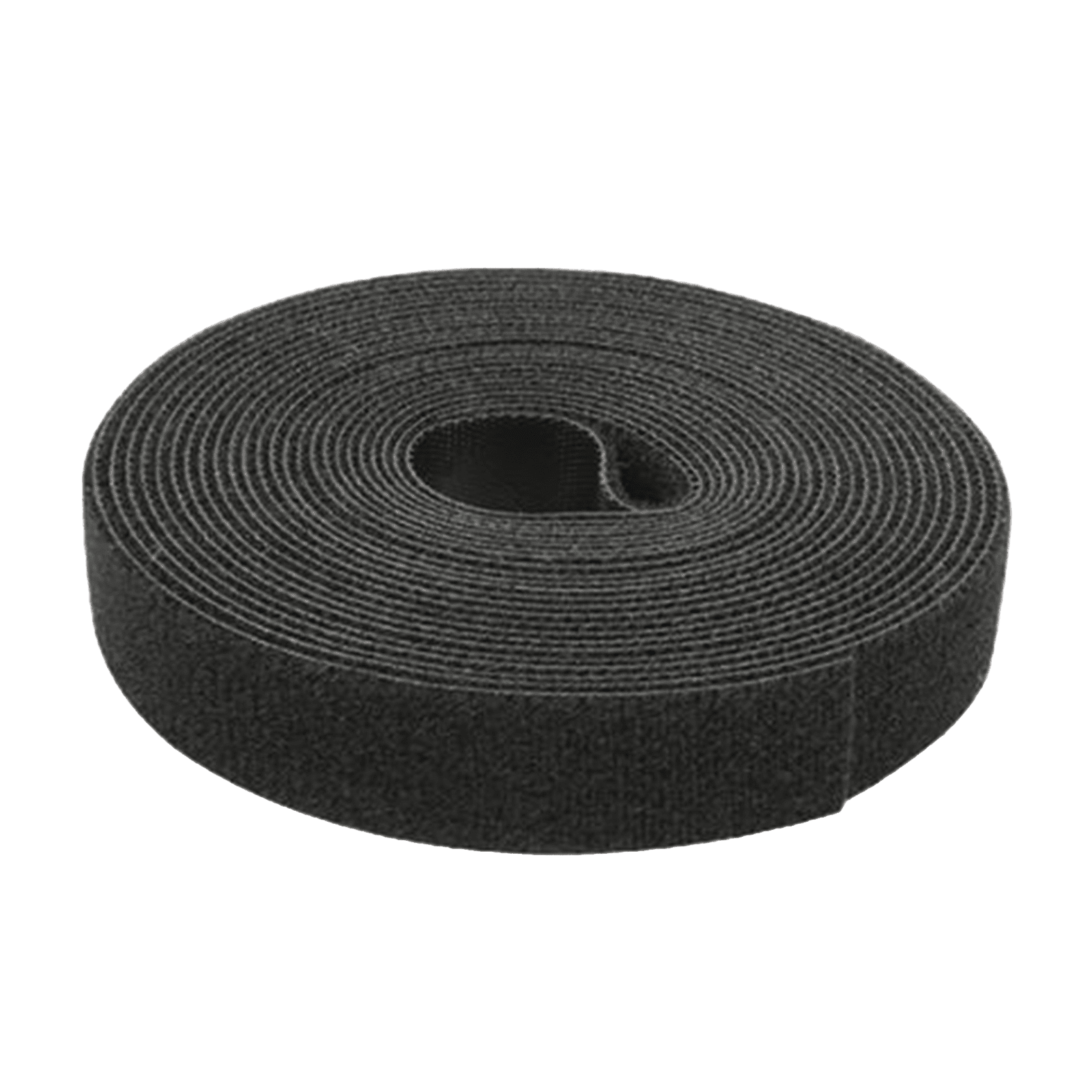 Cinta de Contacto Autoadherente Color Negro / 1.6 cm x 25 metros / Espalda con Espalda (Gancho y Bucle) PST-C05-001-BK - PRECISION