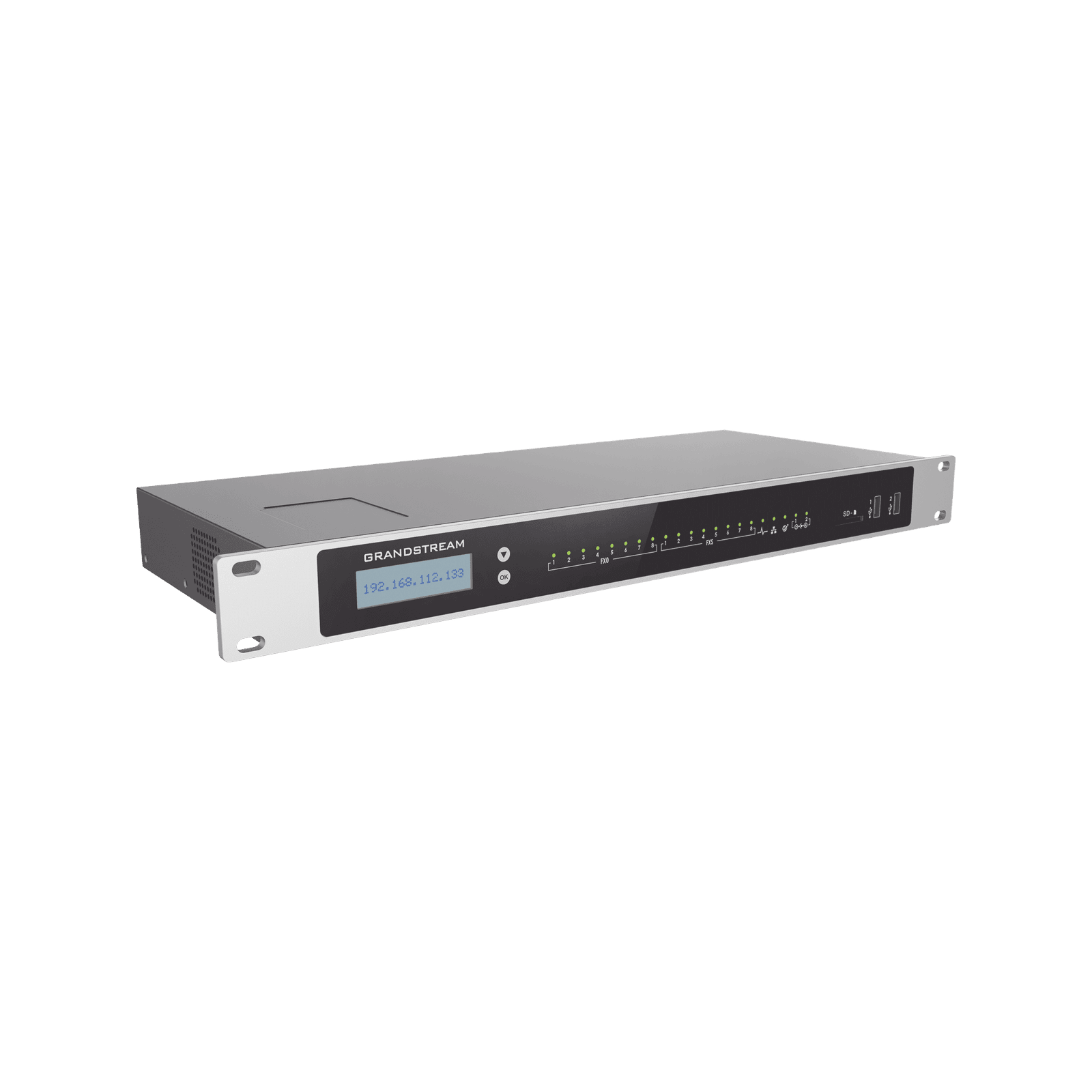 Conmutador IP-PBX para hasta 3000 usuarios y 450 llamadas simultaneas, 8FXO, 8FXS,  para solución de comunicaciones unificadas y colaboración UCM6308 - Grandstream
