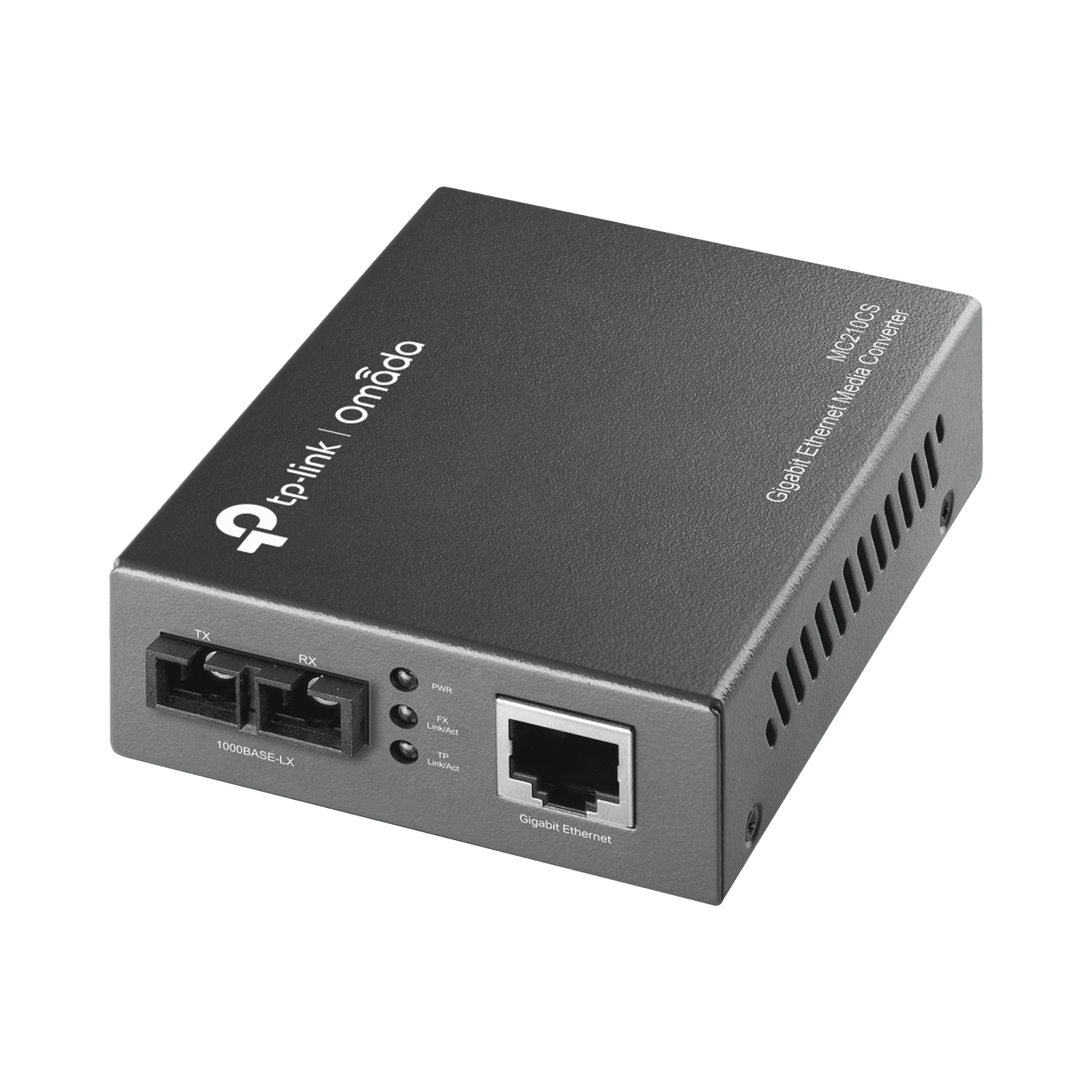 Convertidor Fibra Óptica Monomodo / 1 Puerto RJ45 10/100/1000 Mbps / Puerto Fibra Óptica SC 1000 Mbps / Hasta 20 Km / Plug and Play MC210CS - TP-LINK