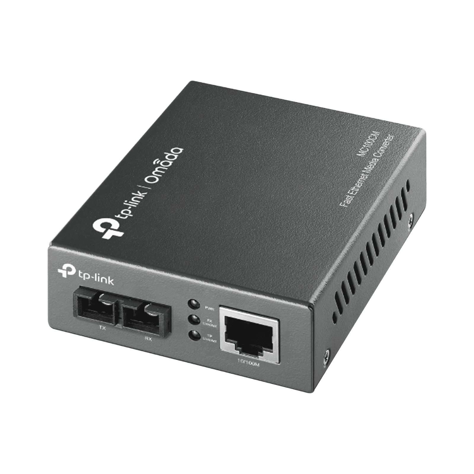 Convertidor Fibra Óptica Multimodo /  1 Puerto RJ45 10/100 Mbps / Puerto Fibra Óptica SC 100 Mbps / Hasta 2 Km / Plug and Play MC100CM - TP-LINK