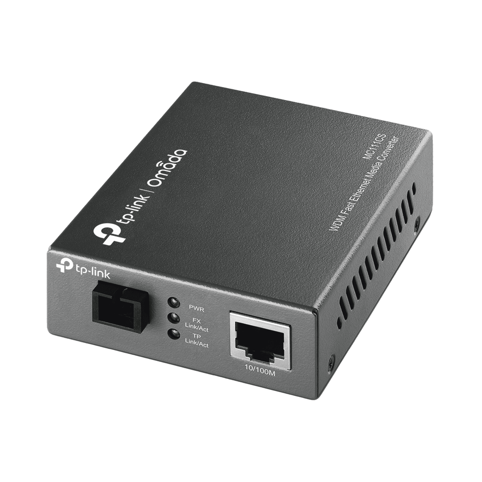 Convertidor Fibra Óptica WDM Monomodo / 1 puerto RJ45 10/100 Mbps / 1 puerto SC/UPC 100 Mbps /  Hasta 20 Km / Para su Funcionamiento Requiere el Modelo MC112CS / Plug and Play MC111CS - TP-LINK