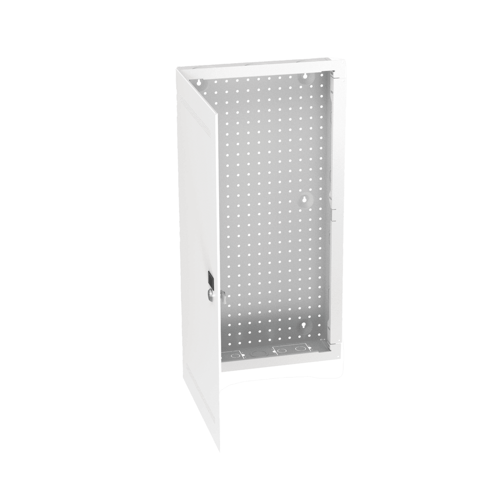 Gabinete Multipropósito de Montaje en Pared, de 28 in de Altura, Con Puerta Reversible, Fabricado en Acero, Color Blanco MS28EHDS - PANDUIT