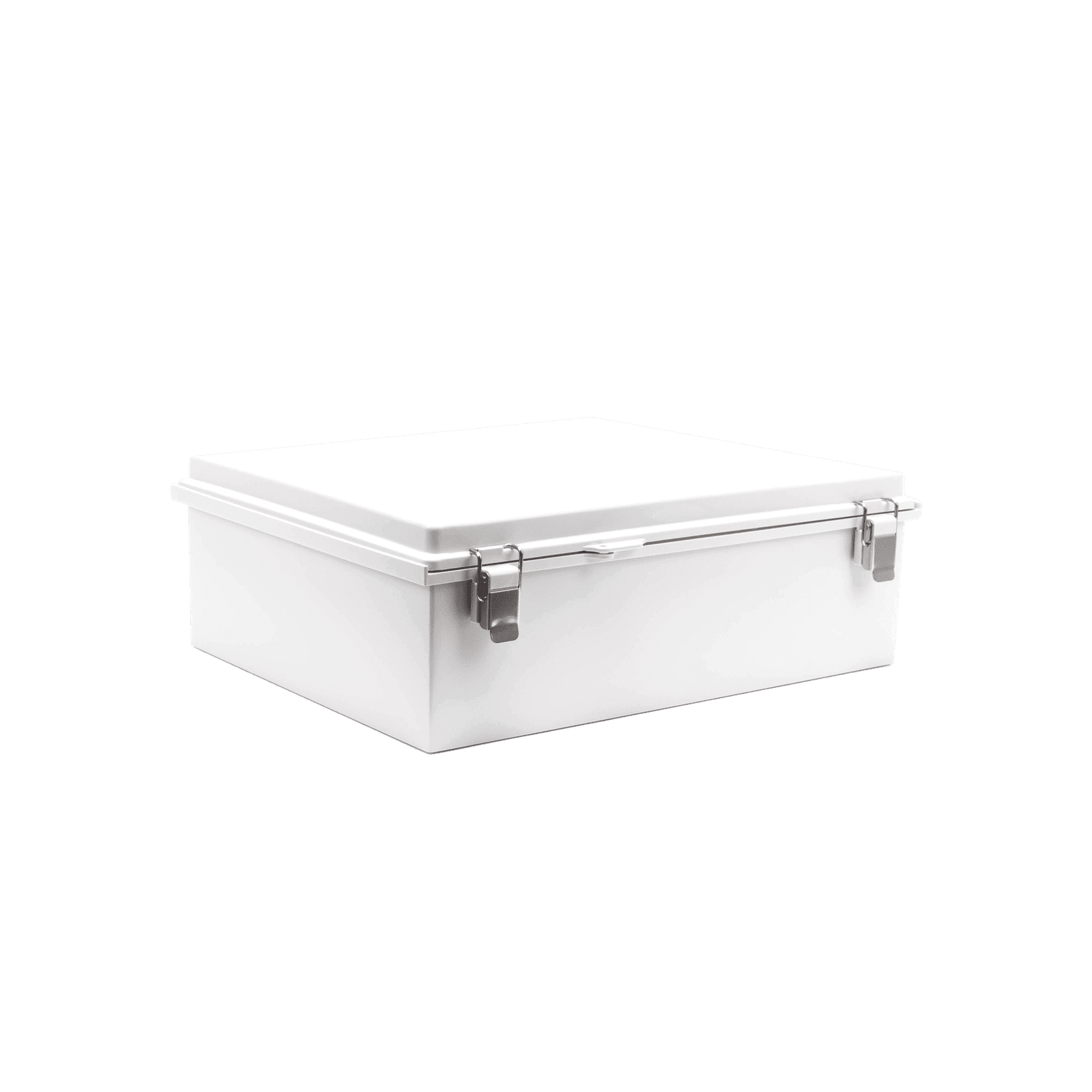 Gabinete de Plástico ABS, Uso en Intemperie IP66 (350 x 460 x 160 mm) Cierre por Broche Inoxidable y Permite Cerrado con Candado y Llave (Perno 5mm) No Incluido PST-3546-16E - PRECISION