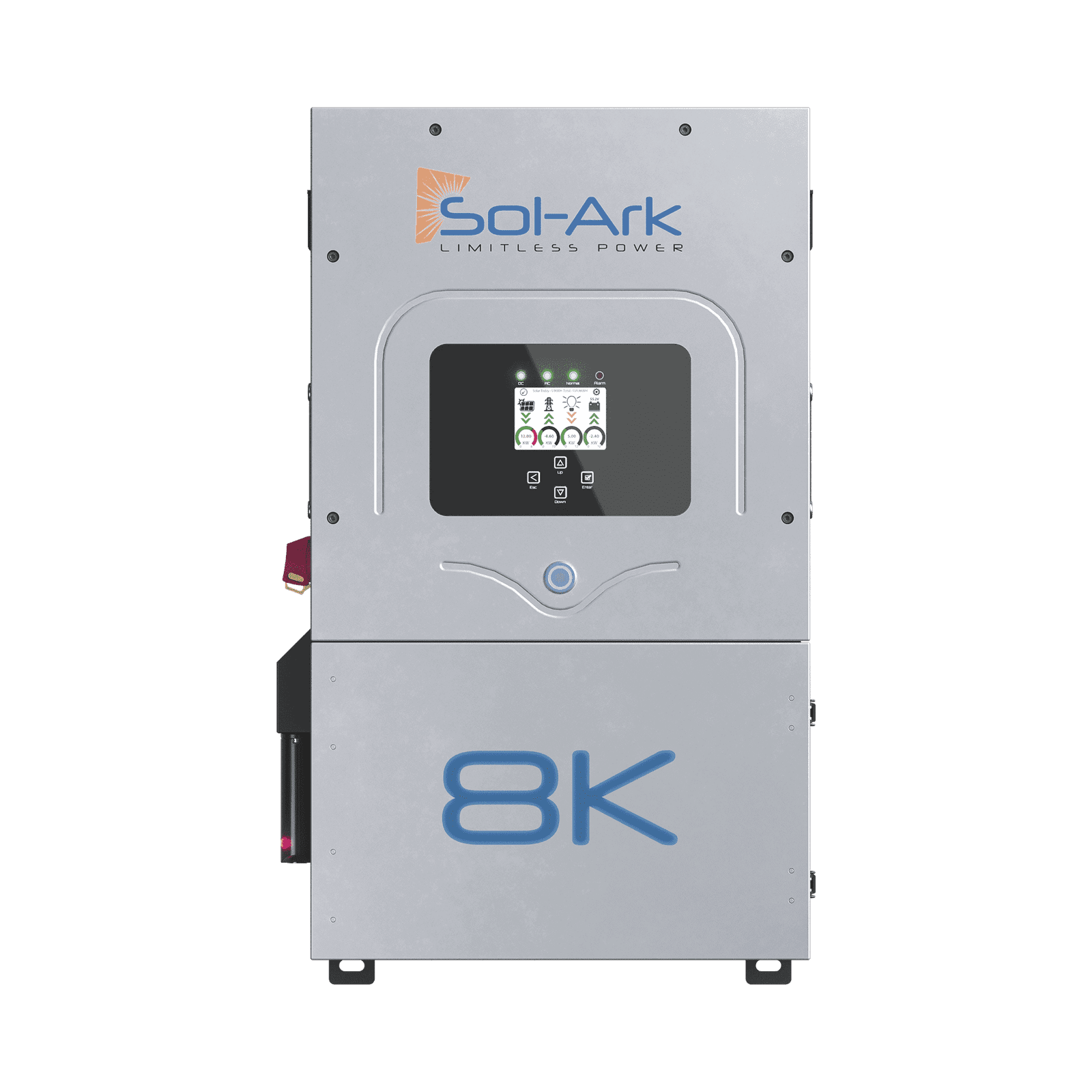 Inversor  Solar Interactivo Hibrido/ 8 Kw/ 220 Vcc / Fase Dividida /  WIFI Incluido / Soporta Tecnología de Batería Litio & Ácido-Plomo / Baterias a 48 Vcc  /  / Eficiencia 97.6% 8K2P - SOL-ARK